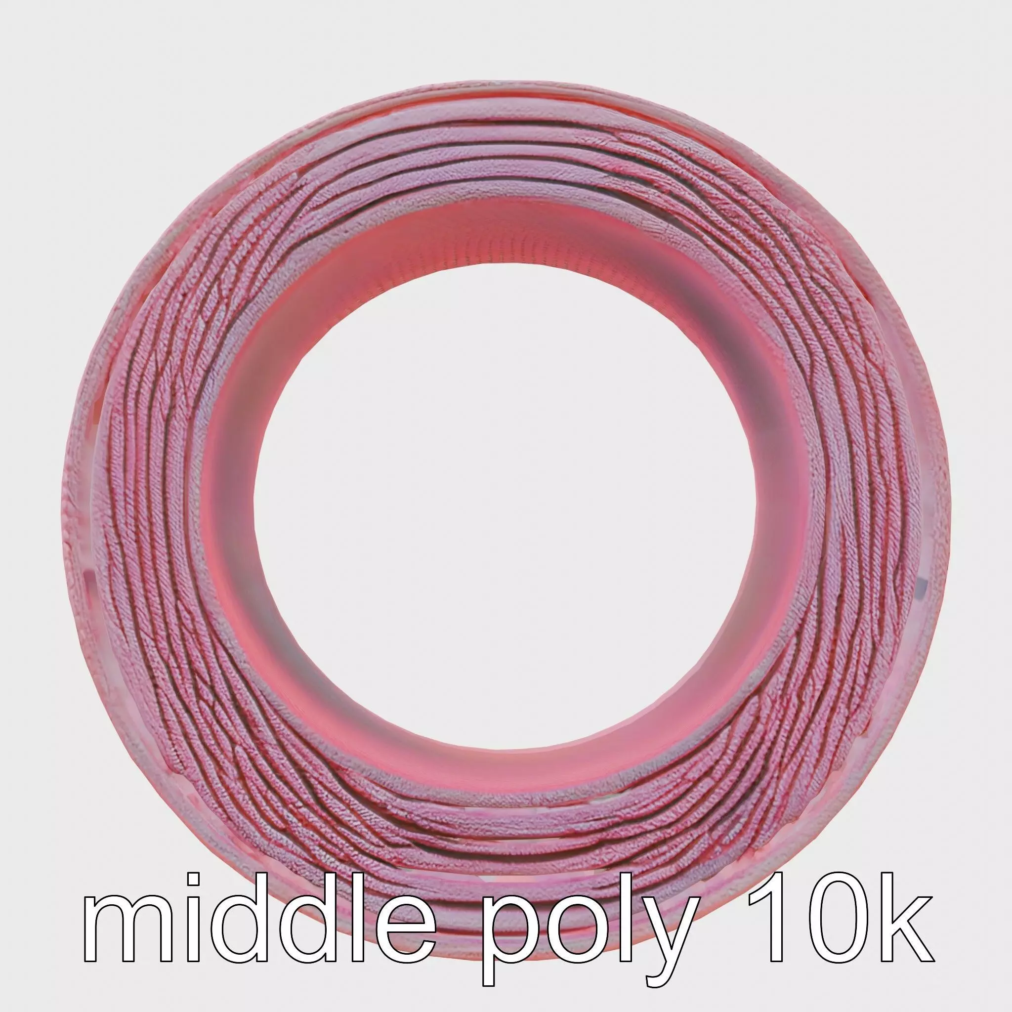 Elastic Stretch Band for Versatile Exercises Low-poly 3D model