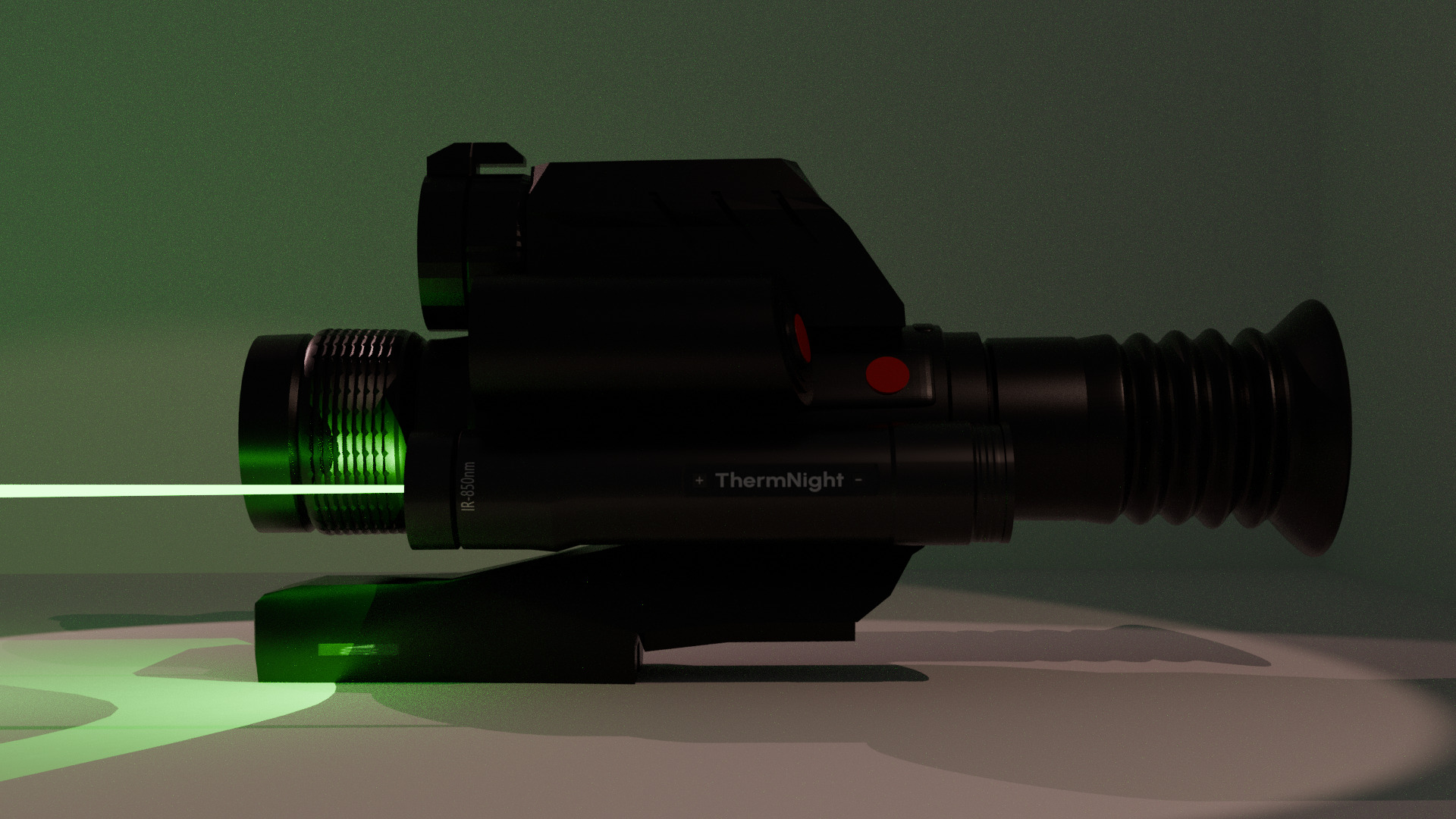 High-Quality Thermal Scope Night Vision Low-poly 3D model_1