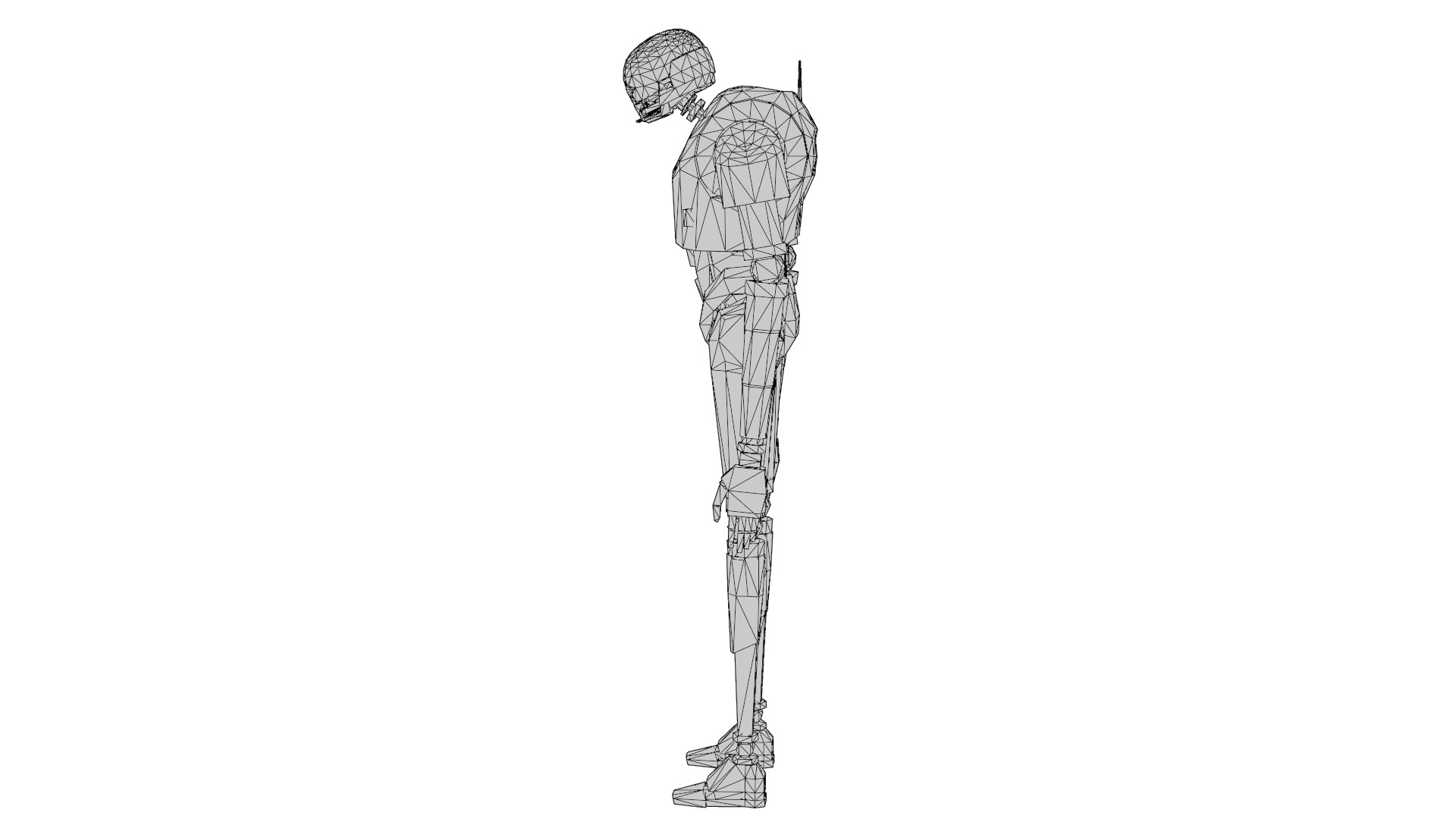 K-2SO Star Wars 3D Model High-Quality Rigged Low-poly 3D model_10