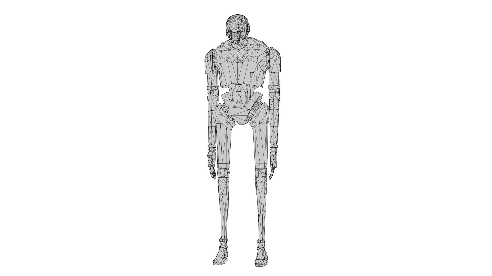 K-2SO Star Wars 3D Model High-Quality Rigged Low-poly 3D model_16
