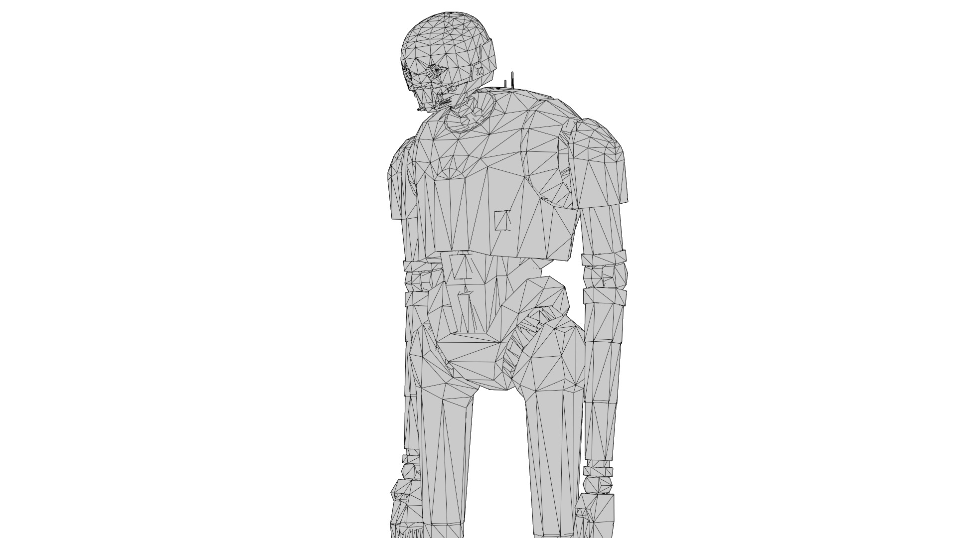 K-2SO Star Wars 3D Model High-Quality Rigged Low-poly 3D model_13