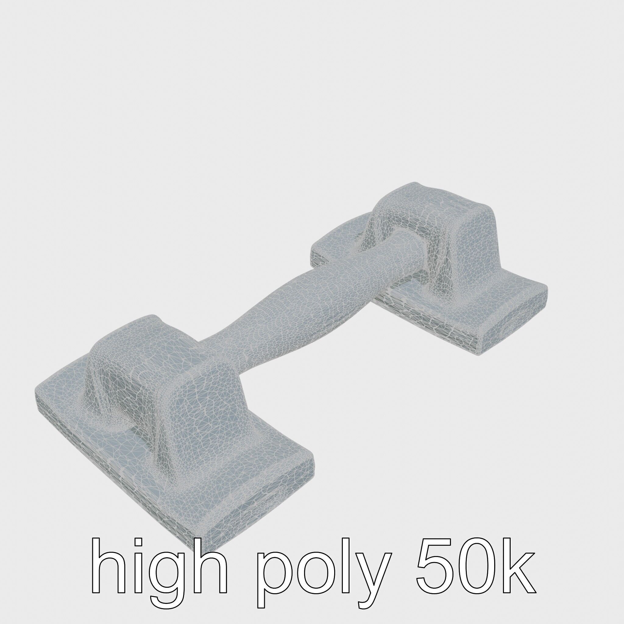 Ergonomic Wrist Support Pad Model with Soft Upholstery Low-poly 3D model_33