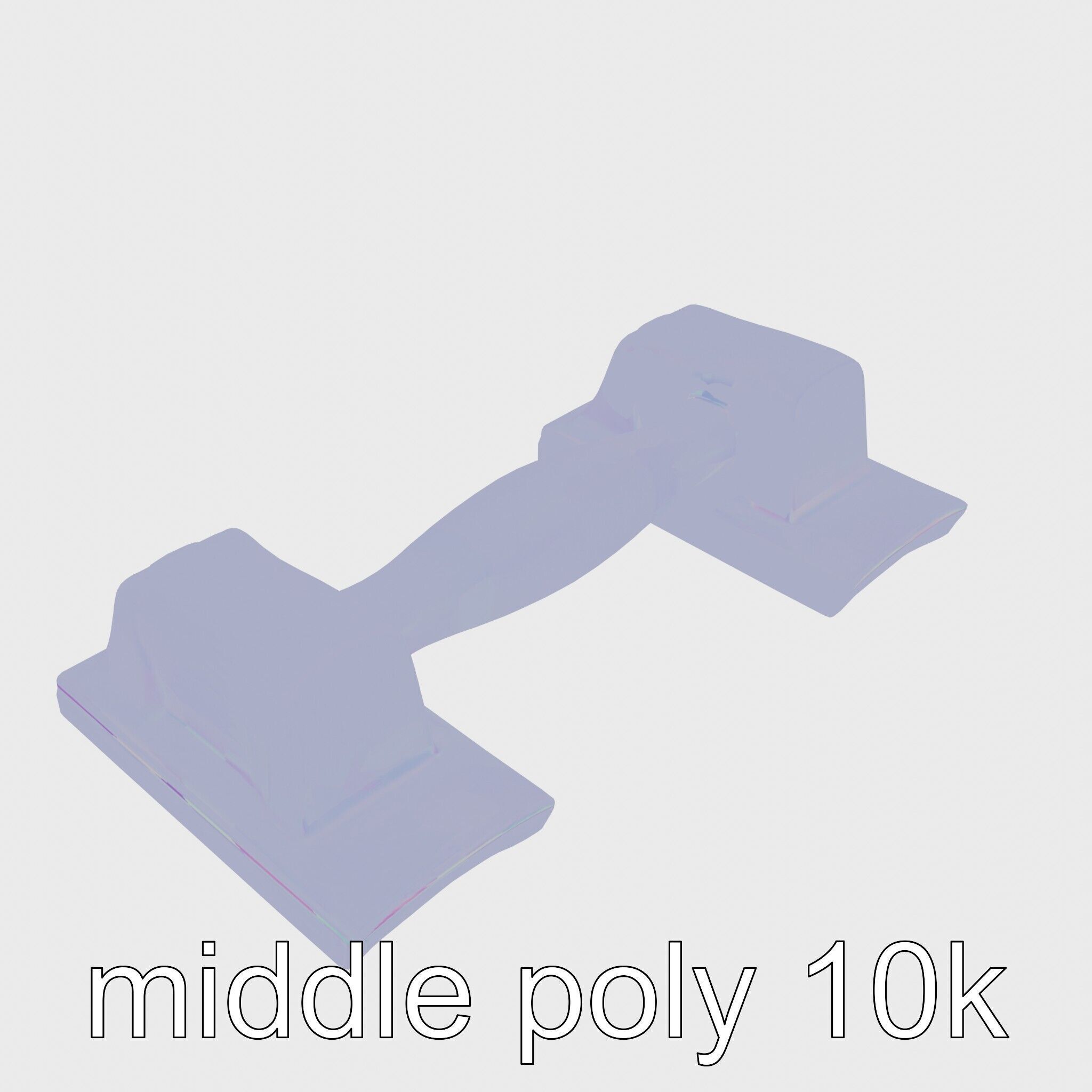 Ergonomic Wrist Support Pad Model with Soft Upholstery Low-poly 3D model_31