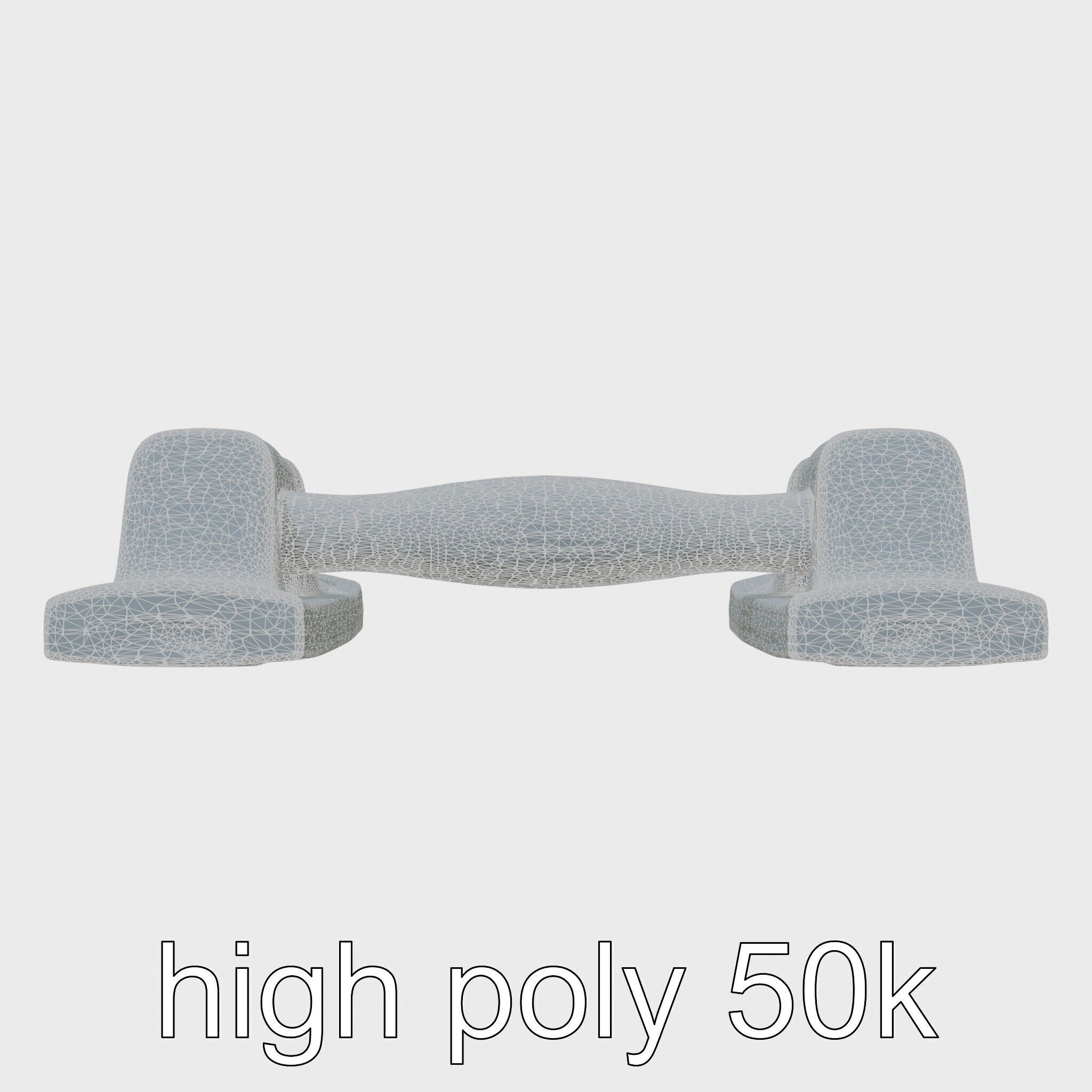 Ergonomic Wrist Support Pad Model with Soft Upholstery Low-poly 3D model_27