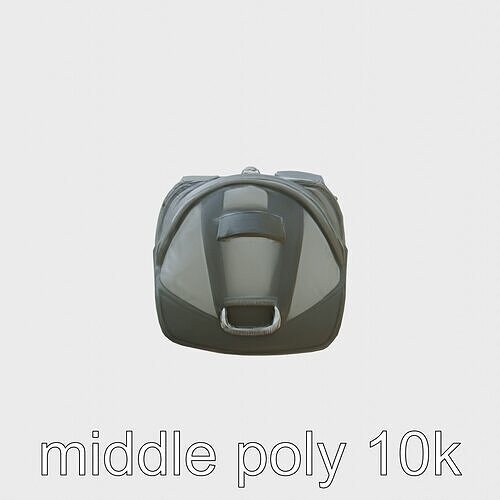 Sports Gear Carrying Bag with Durable Straps 3D Model Low-poly 3D model