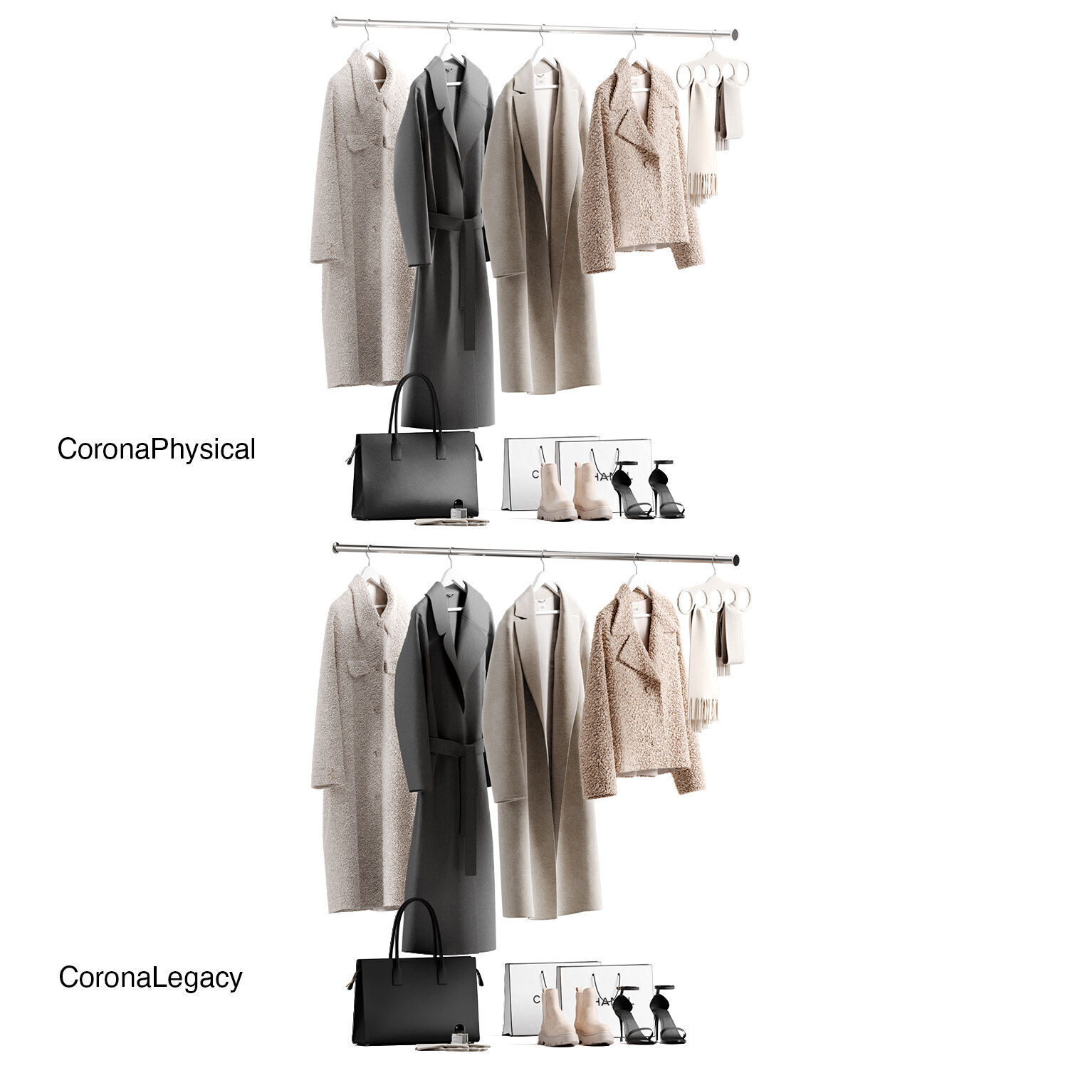 Clothes for wardrobe shop ZS01 3D model_4