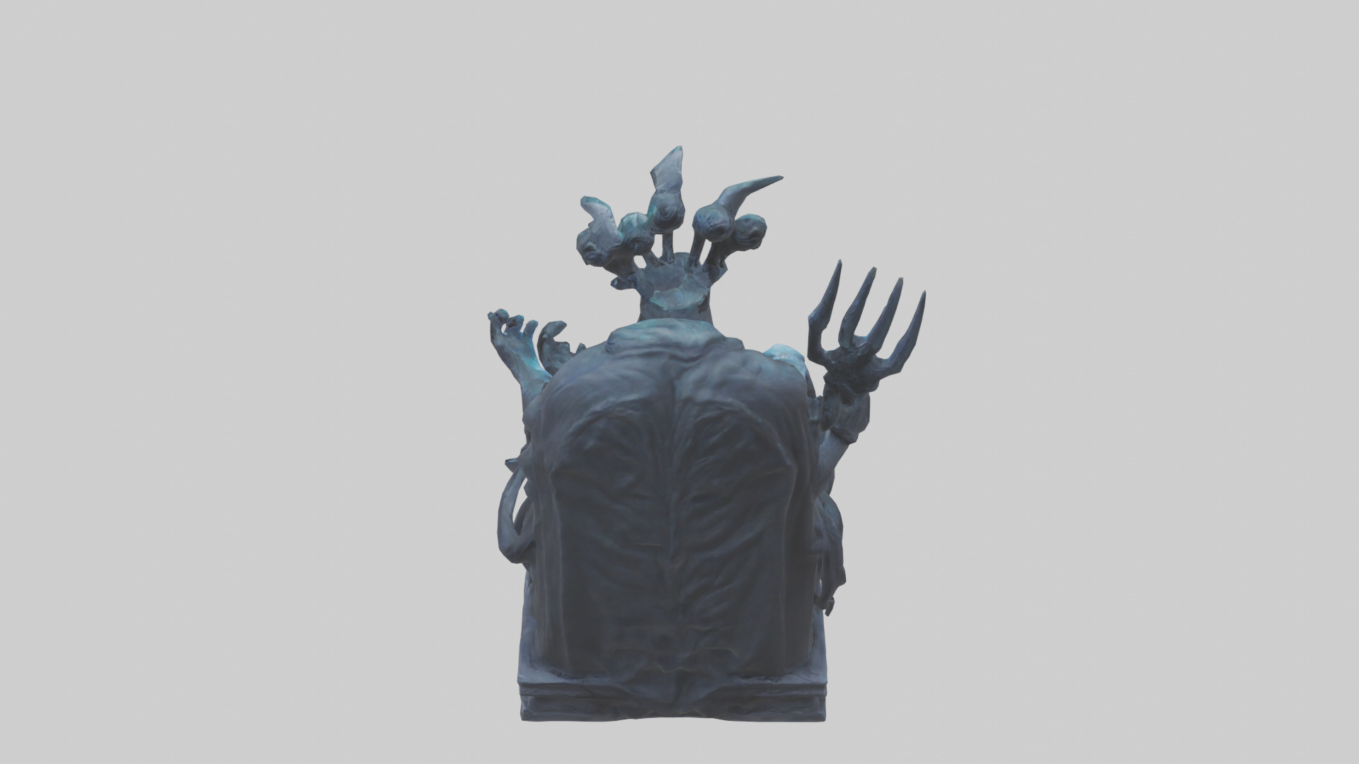Hades statue model Low-poly 3D model_15