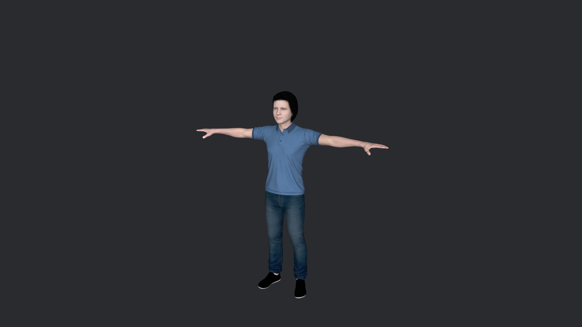 greg kihn Hyper Realistic Full Body Fully Rigged 3D Character Low-poly 3D model_16