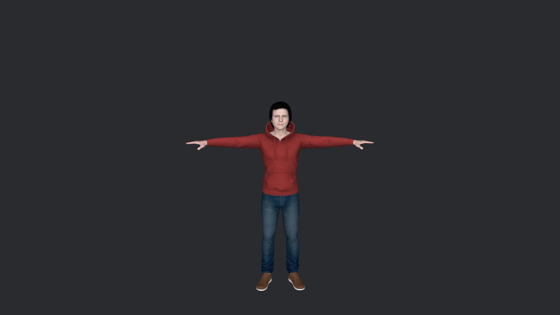 greg kihn Hyper Realistic Full Body Fully Rigged 3D Character Low-poly 3D model_9