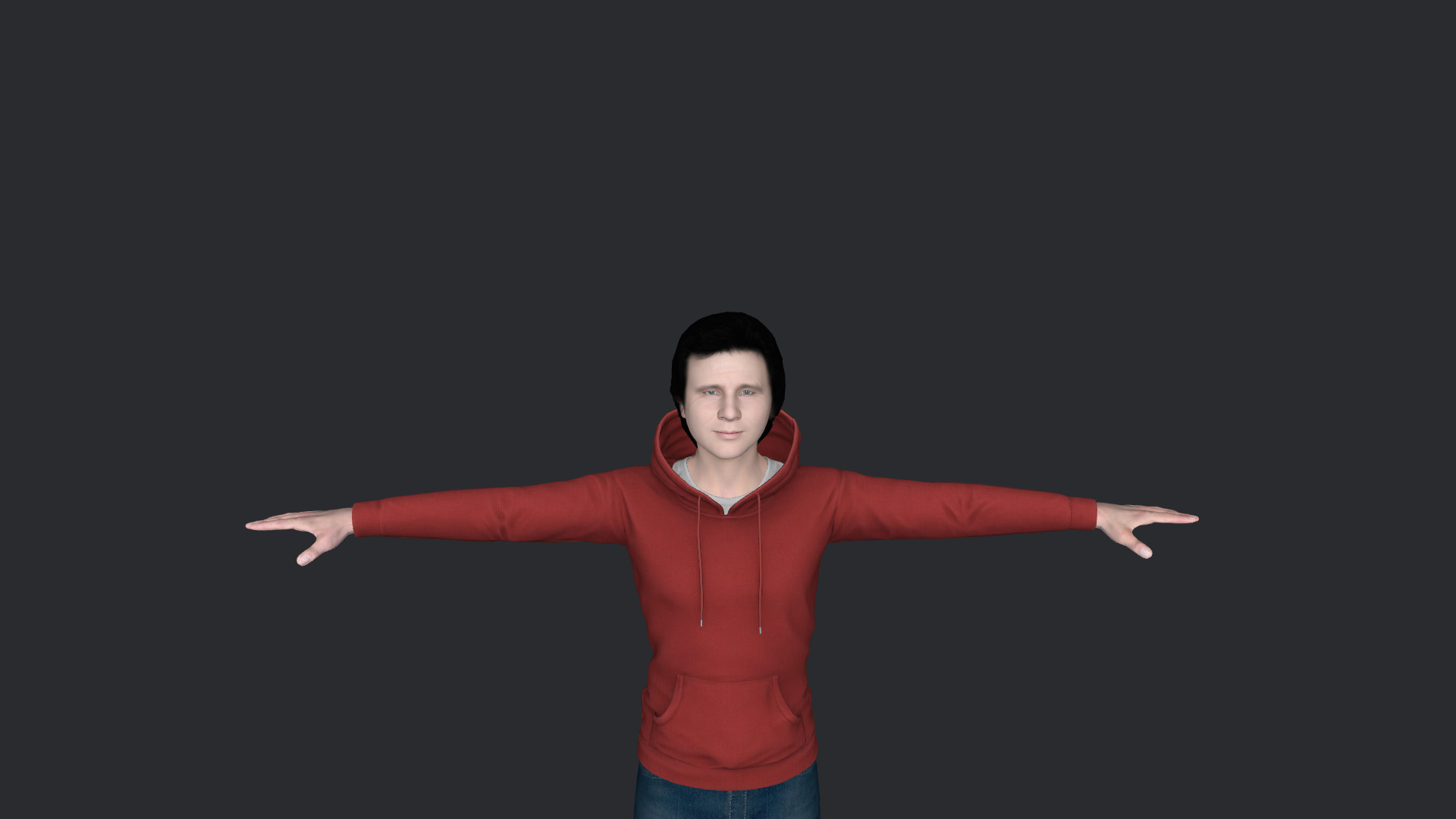 greg kihn Hyper Realistic Full Body Fully Rigged 3D Character Low-poly 3D model_8