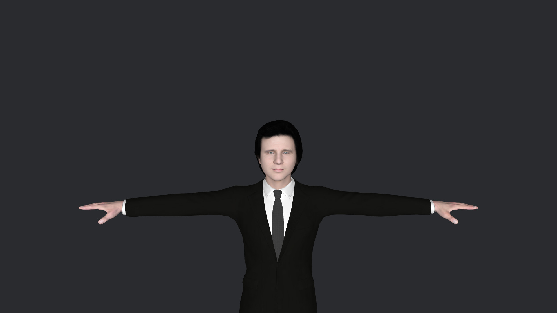 greg kihn Hyper Realistic Full Body Fully Rigged 3D Character Low-poly 3D model_1