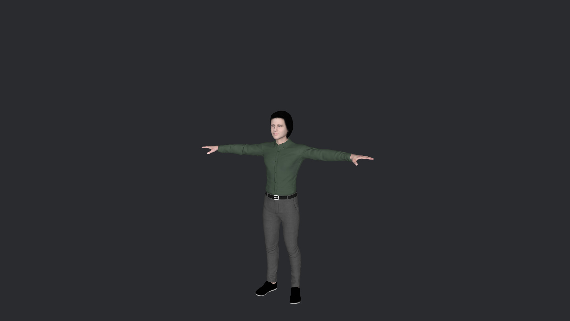 greg kihn Hyper Realistic Full Body Fully Rigged 3D Character Low-poly 3D model_5