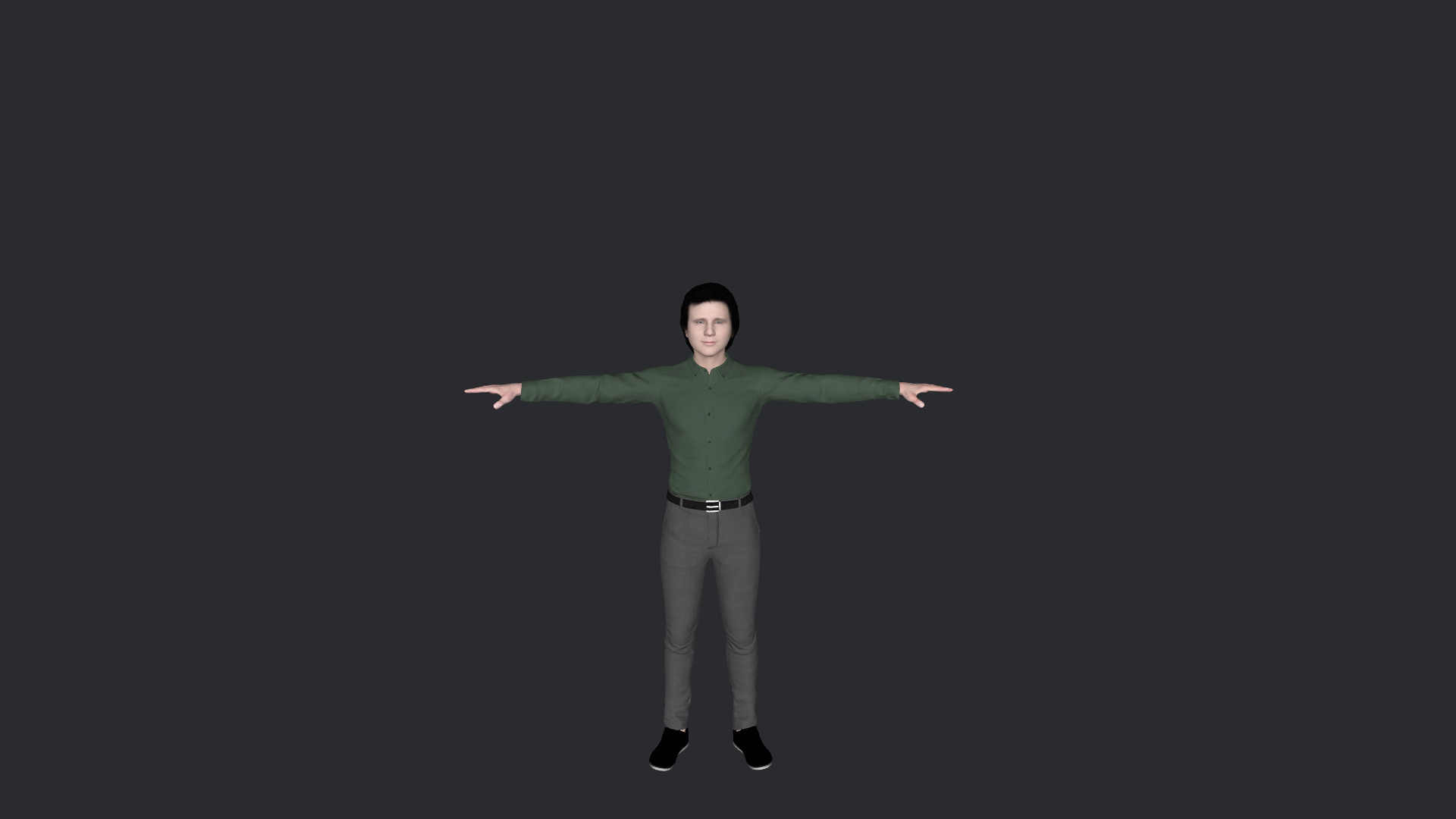 greg kihn Hyper Realistic Full Body Fully Rigged 3D Character Low-poly 3D model_4