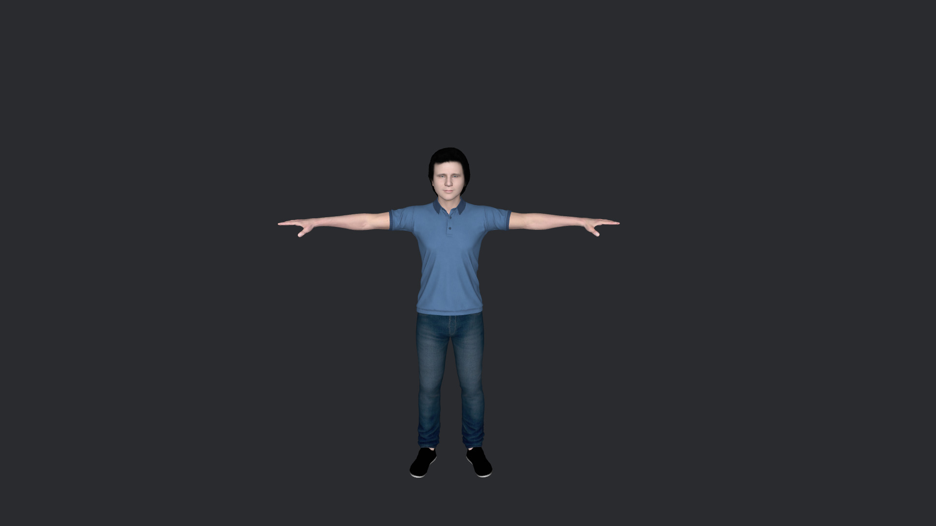greg kihn Hyper Realistic Full Body Fully Rigged 3D Character Low-poly 3D model_15