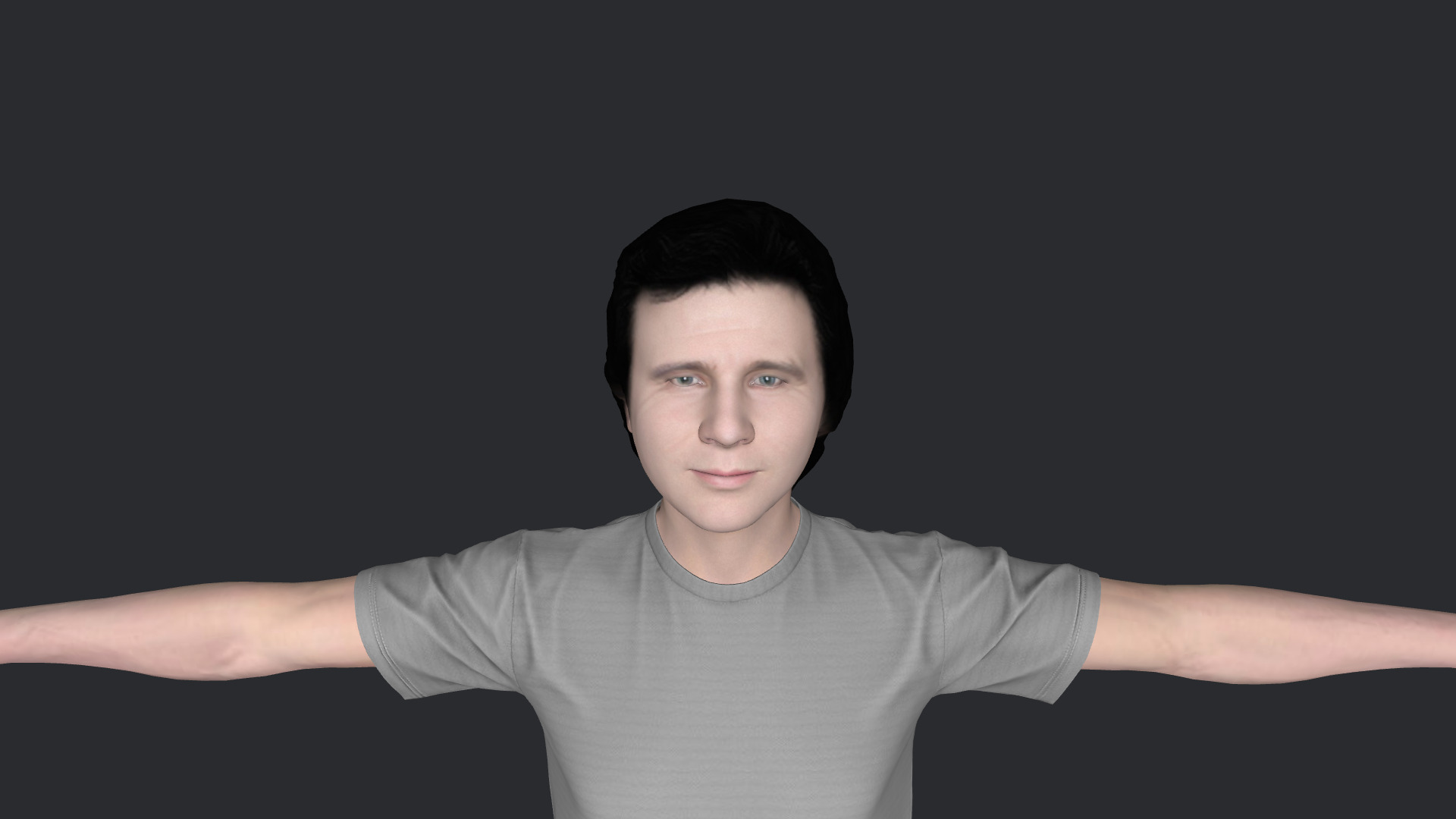 greg kihn Hyper Realistic Full Body Fully Rigged 3D Character Low-poly 3D model_18