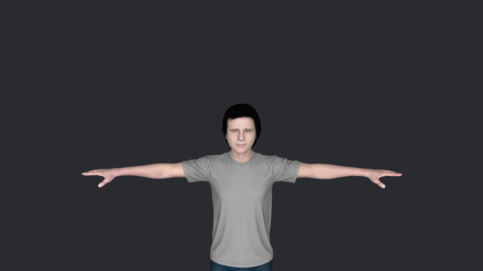 greg kihn Hyper Realistic Full Body Fully Rigged 3D Character Low-poly 3D model_19