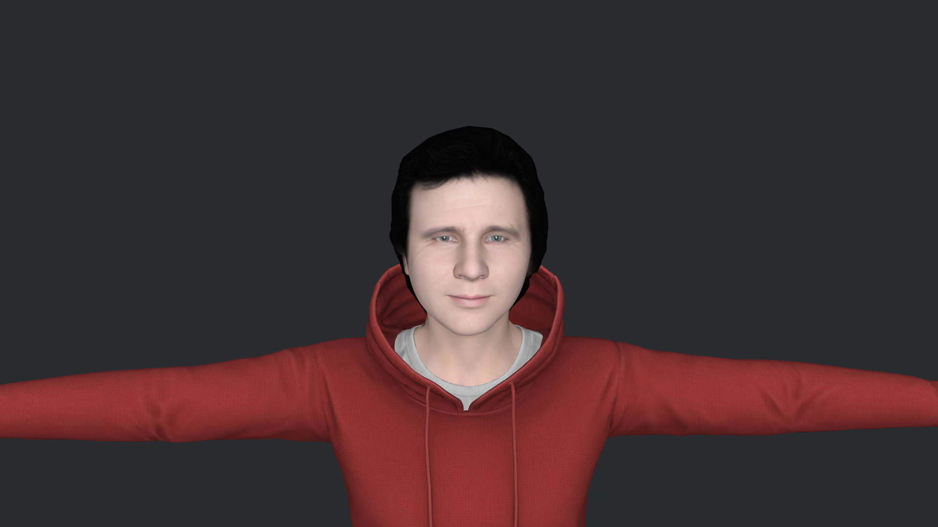 greg kihn Hyper Realistic Full Body Fully Rigged 3D Character Low-poly 3D model_7