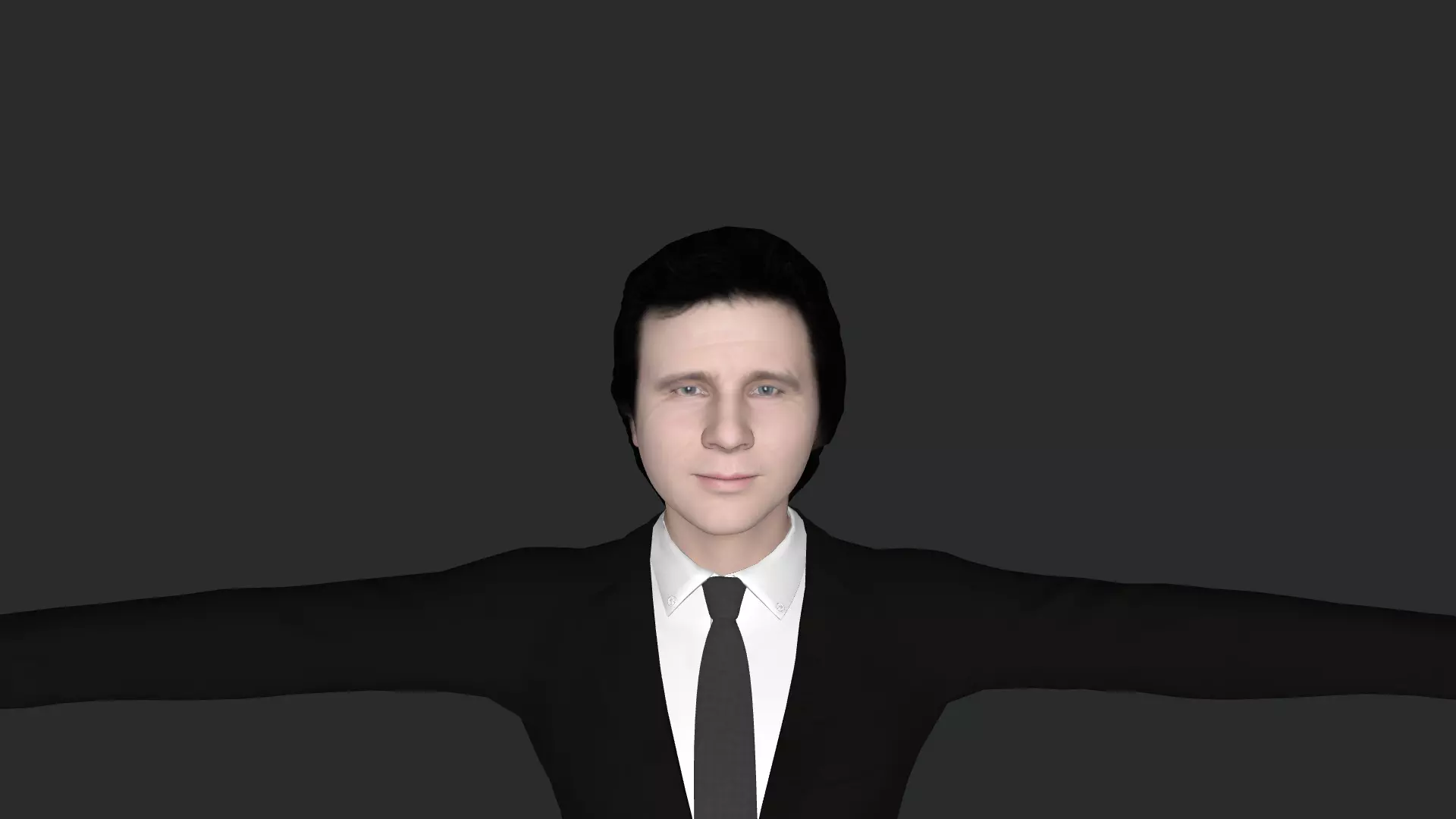 greg kihn Hyper Realistic Full Body Fully Rigged 3D Character Low-poly 3D model_0