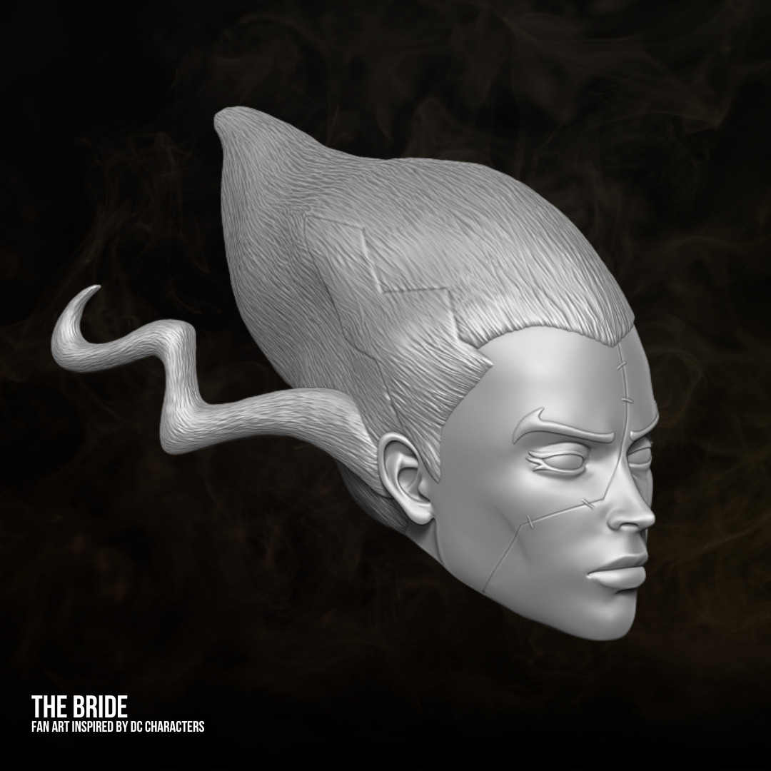 The Bride DC fan art 3D printable files for action figures 3D print model_15