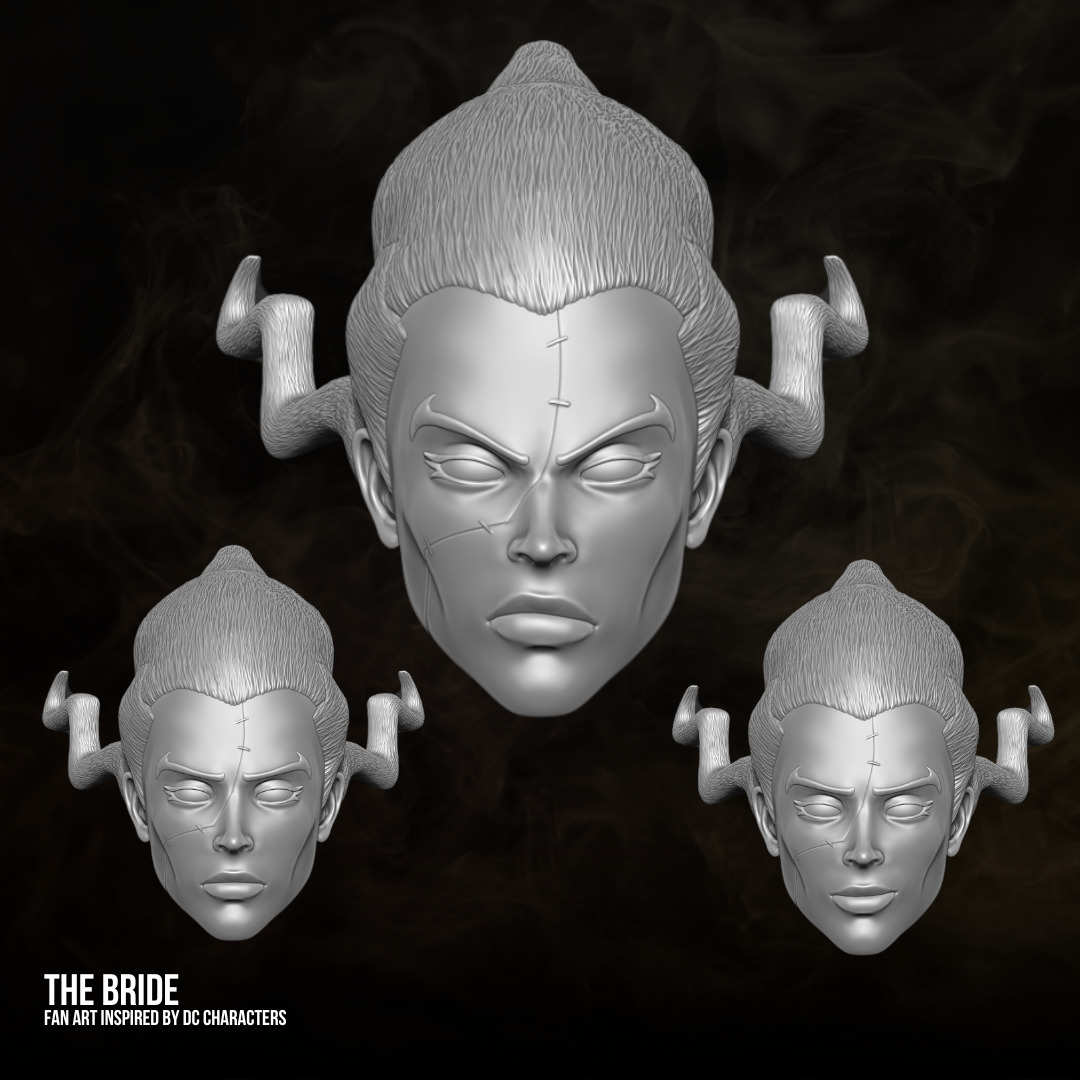The Bride DC fan art 3D printable files for action figures 3D print model_9