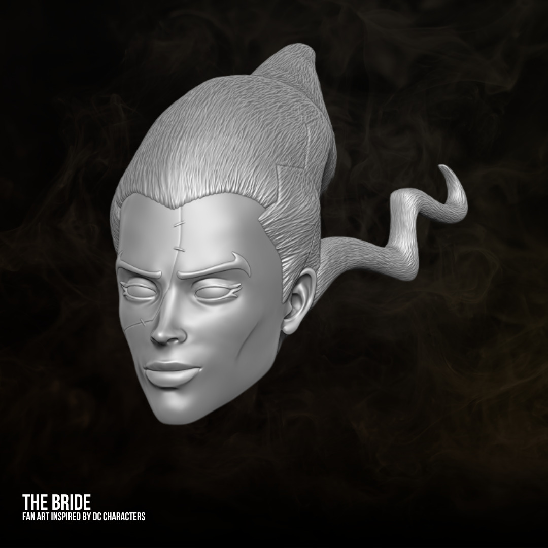 The Bride DC fan art 3D printable files for action figures 3D print model_19