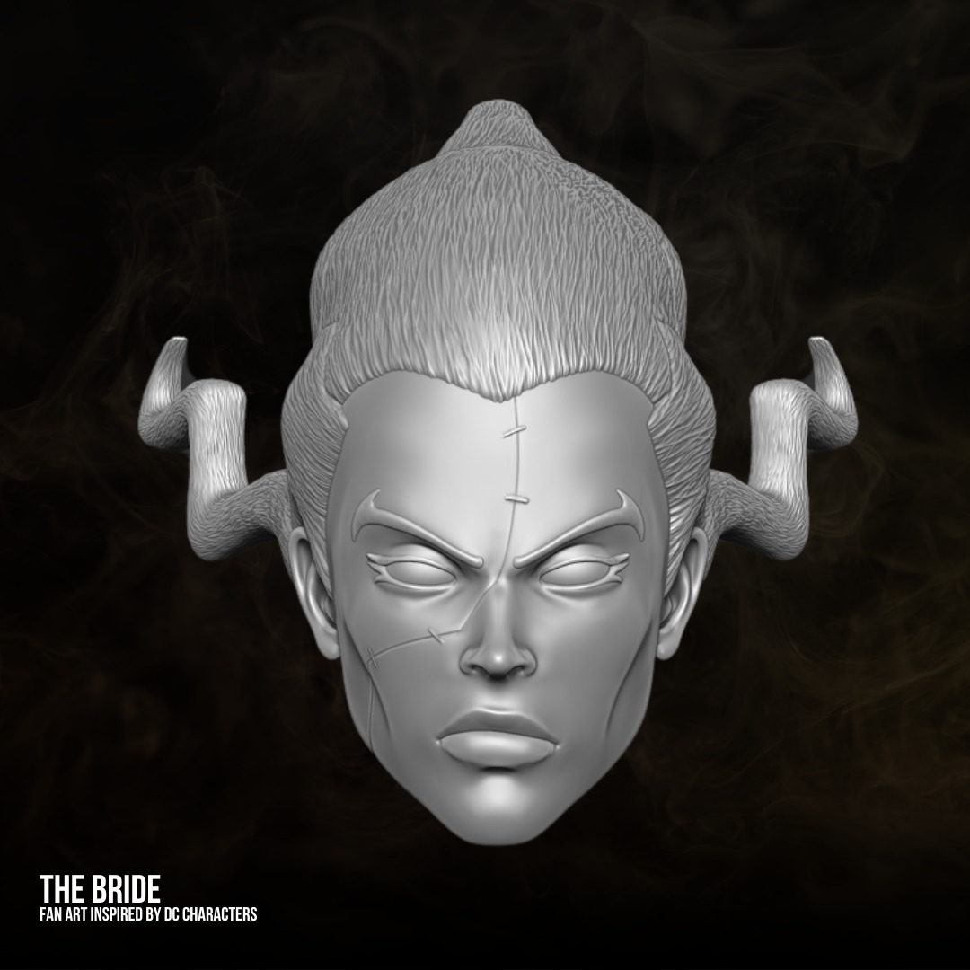 The Bride DC fan art 3D printable files for action figures 3D print model_12