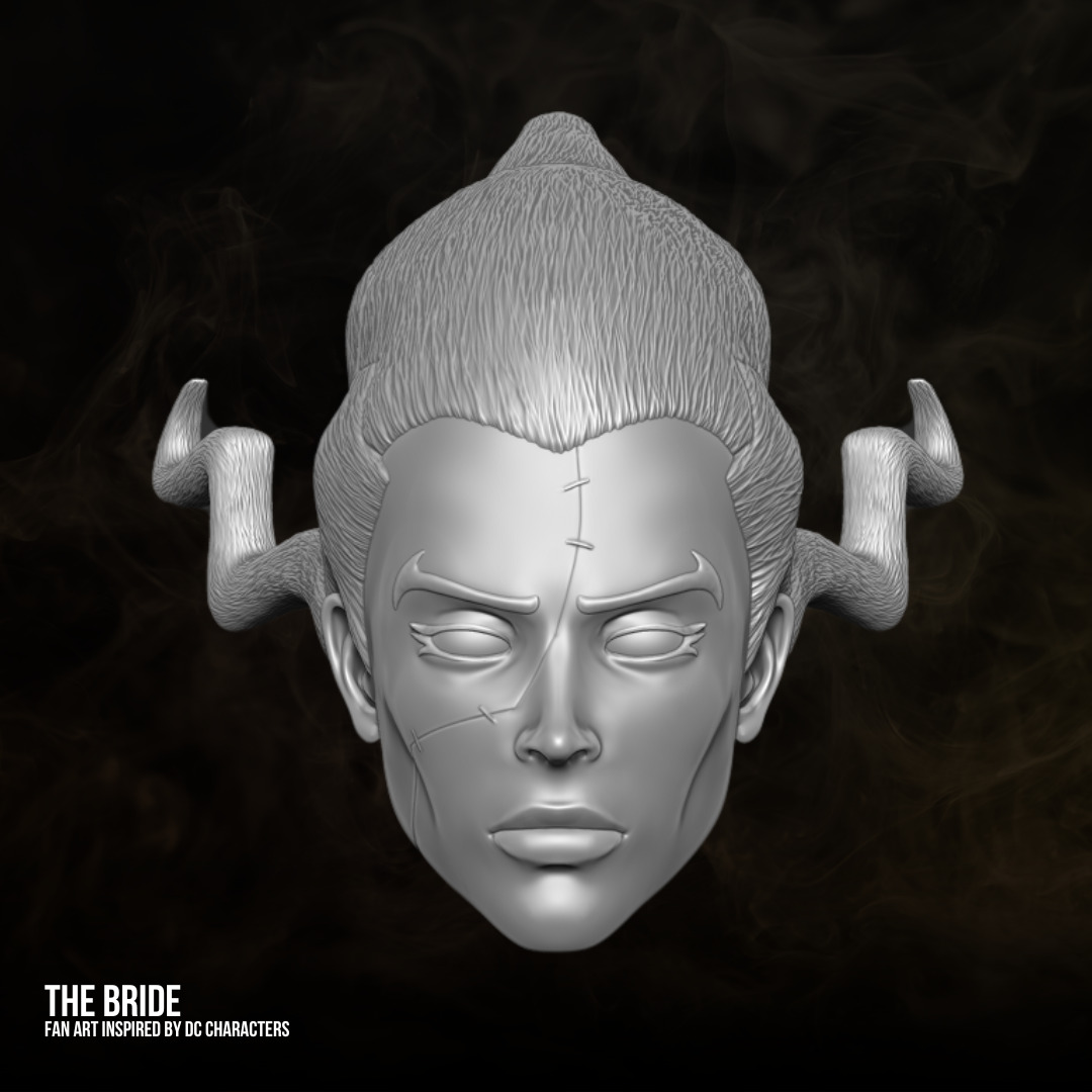 The Bride DC fan art 3D printable files for action figures 3D print model_13