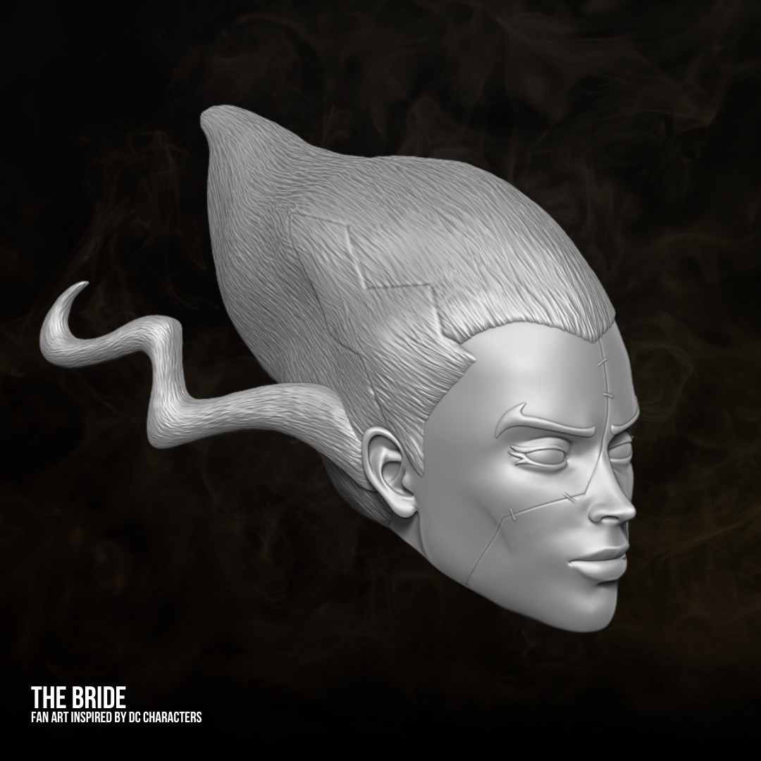 The Bride DC fan art 3D printable files for action figures 3D print model_16