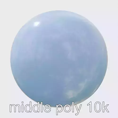 Fitness Exercise Ball with Moderate Resilience Low-poly 3D model