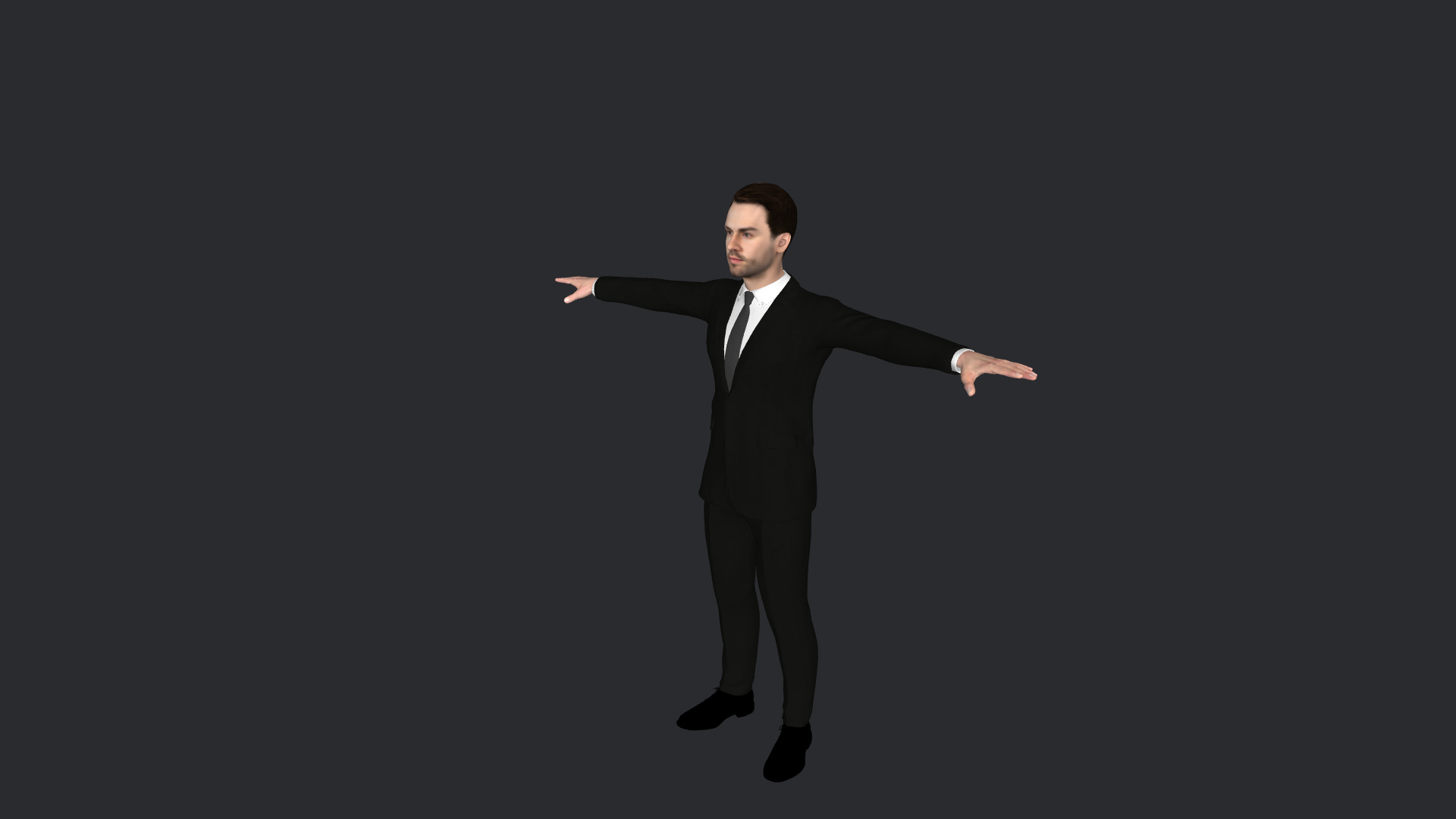 Handsome man Hyper Realistic Full Body Fully Rigged 3D Character Low-poly 3D model_21