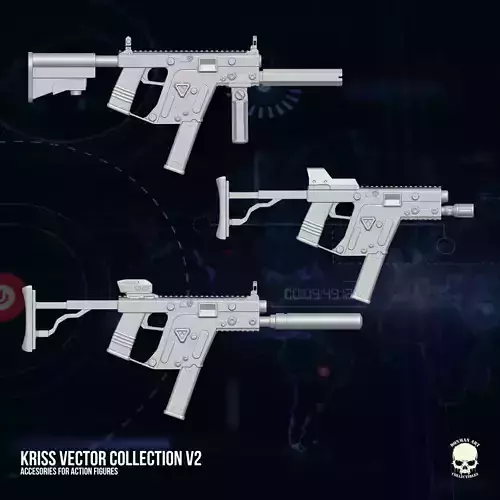 Kriss Vector V2 3D printables for action figures