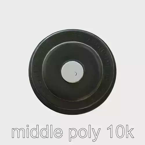 Rubber-Coated Dumbbell with Grip and Weight Marking