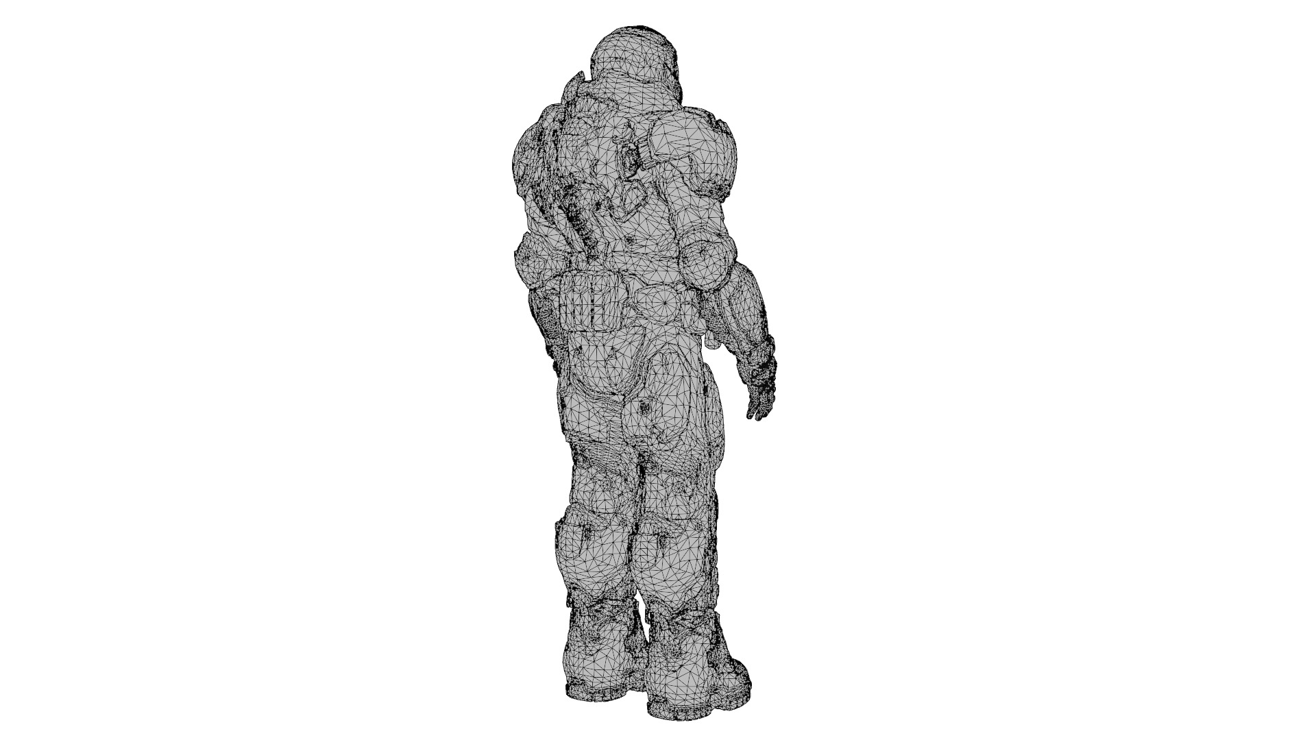 Doom Slayer 3D Model High-Quality Rigged Low-poly 3D model_13