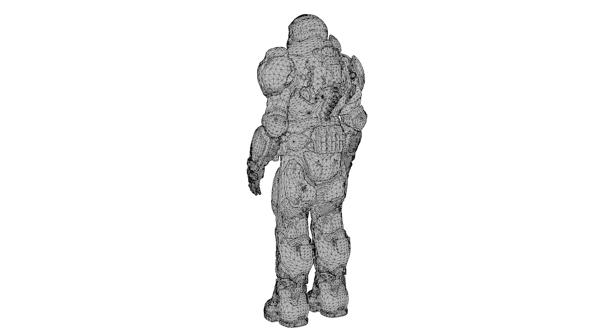 Doom Slayer 3D Model High-Quality Rigged Low-poly 3D model_12