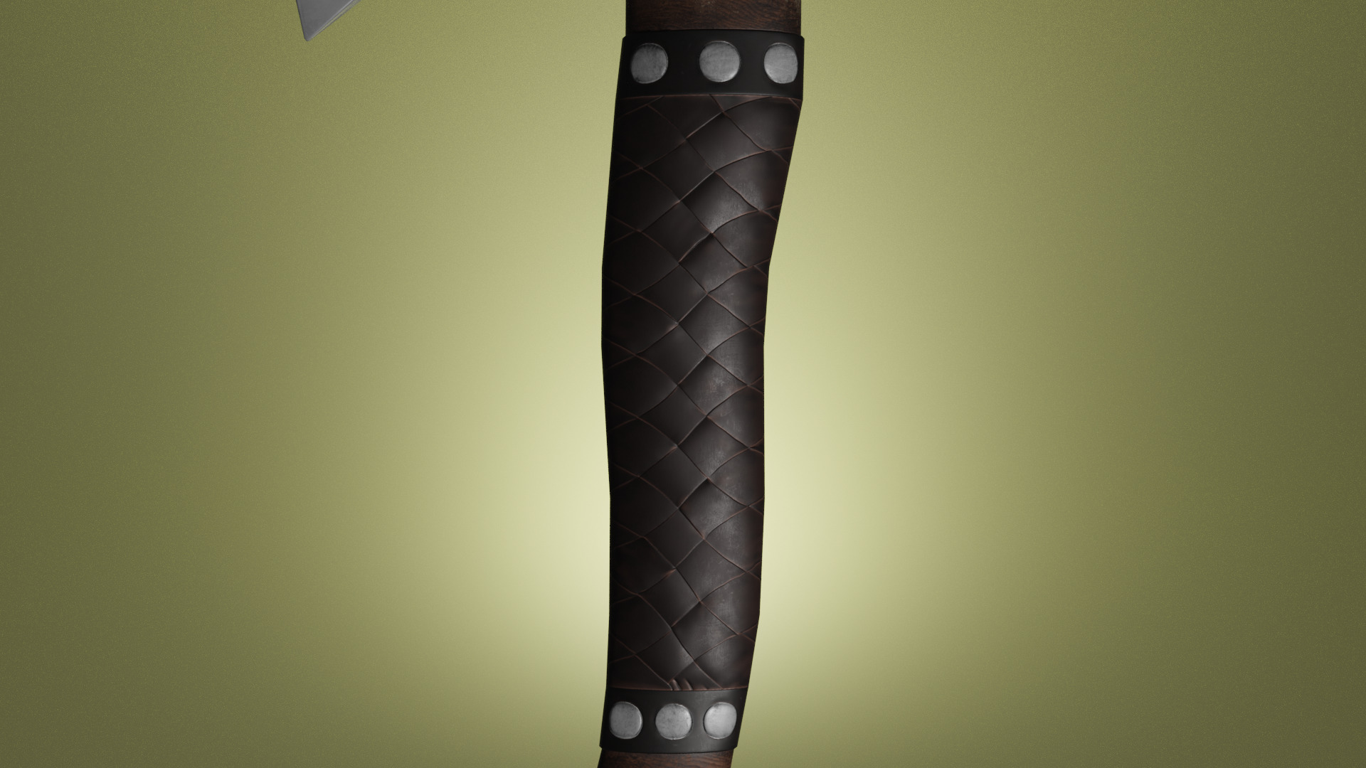 viking axe Low-poly 3D model_7