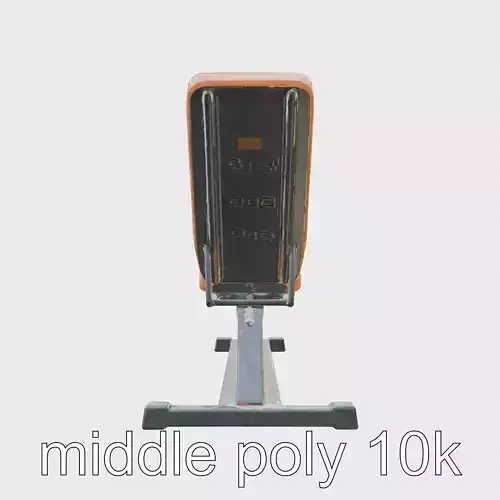 Adjustable Incline Bench Press for Upper Body Workout Low-poly 3D model