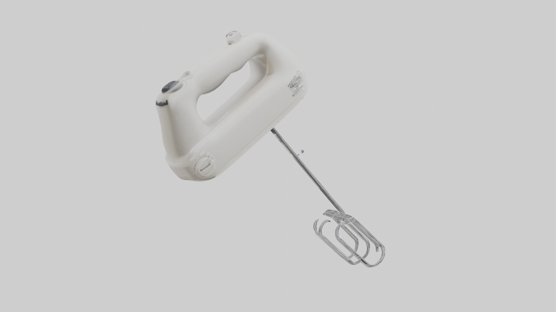 Hand mixer model Low-poly 3D model_2