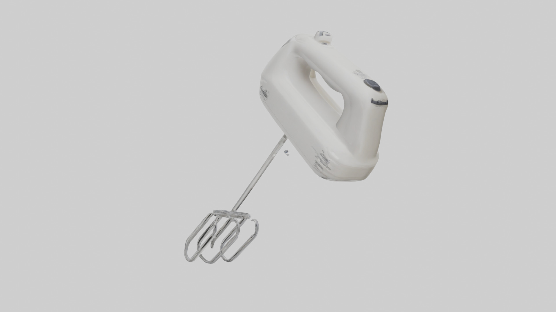 Hand mixer model Low-poly 3D model_1