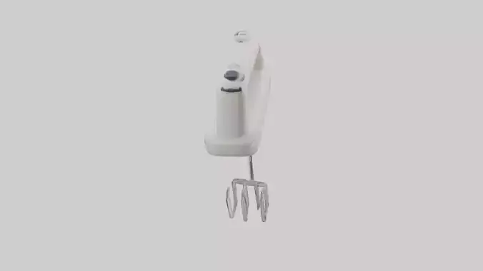Hand mixer model Low-poly 3D model
