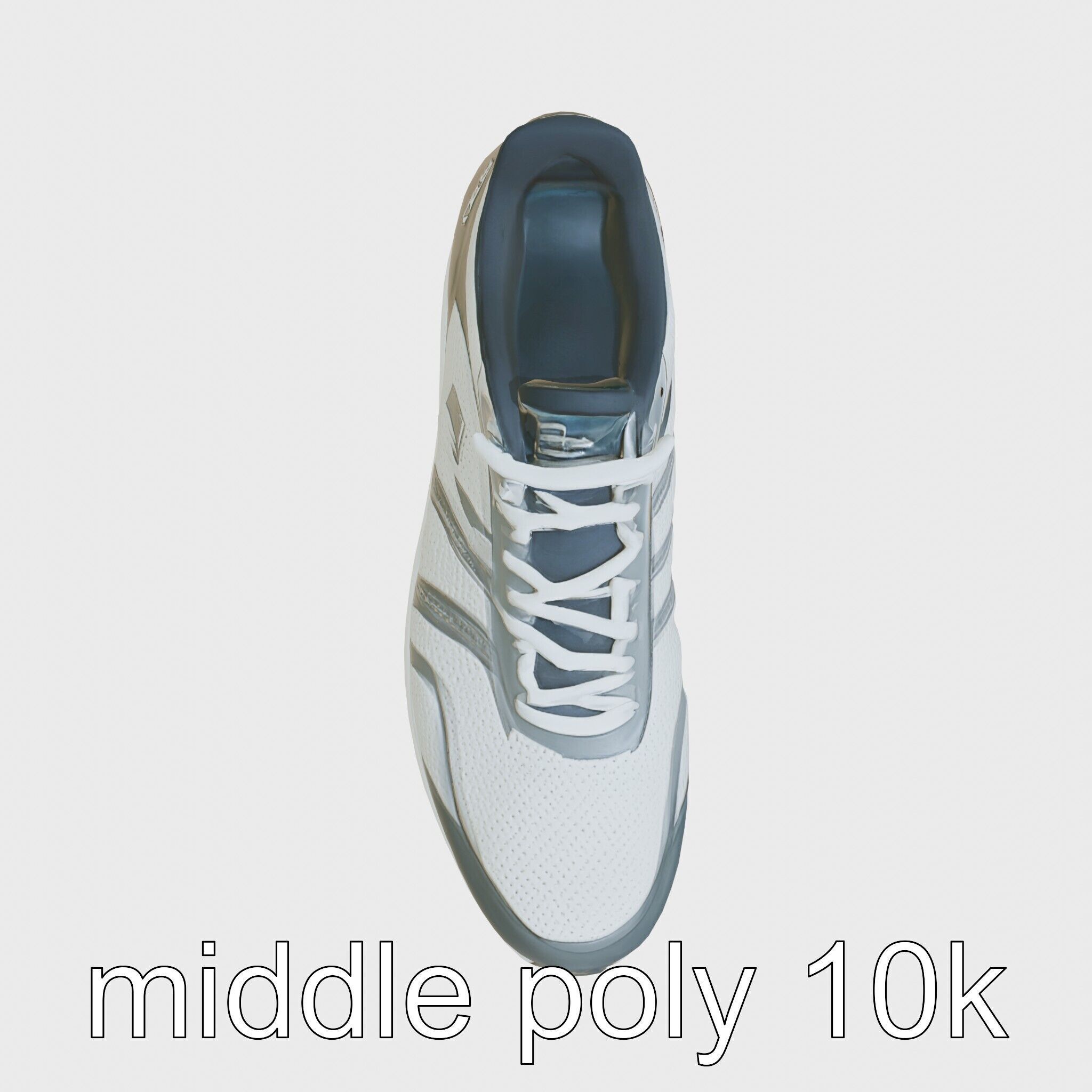 Cross-Country Running Shoe with Reinforced Spikes Low-poly 3D model_19