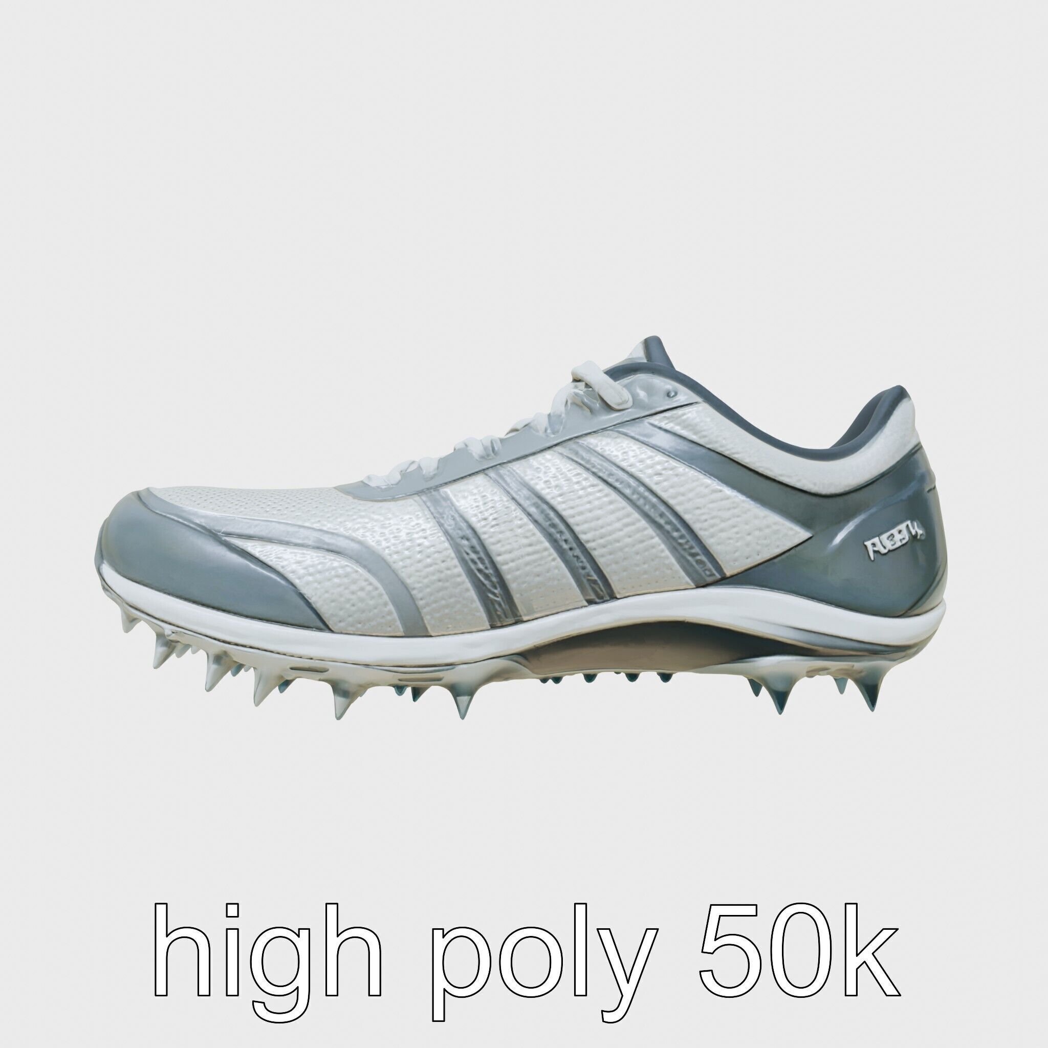 Cross-Country Running Shoe with Reinforced Spikes Low-poly 3D model_24