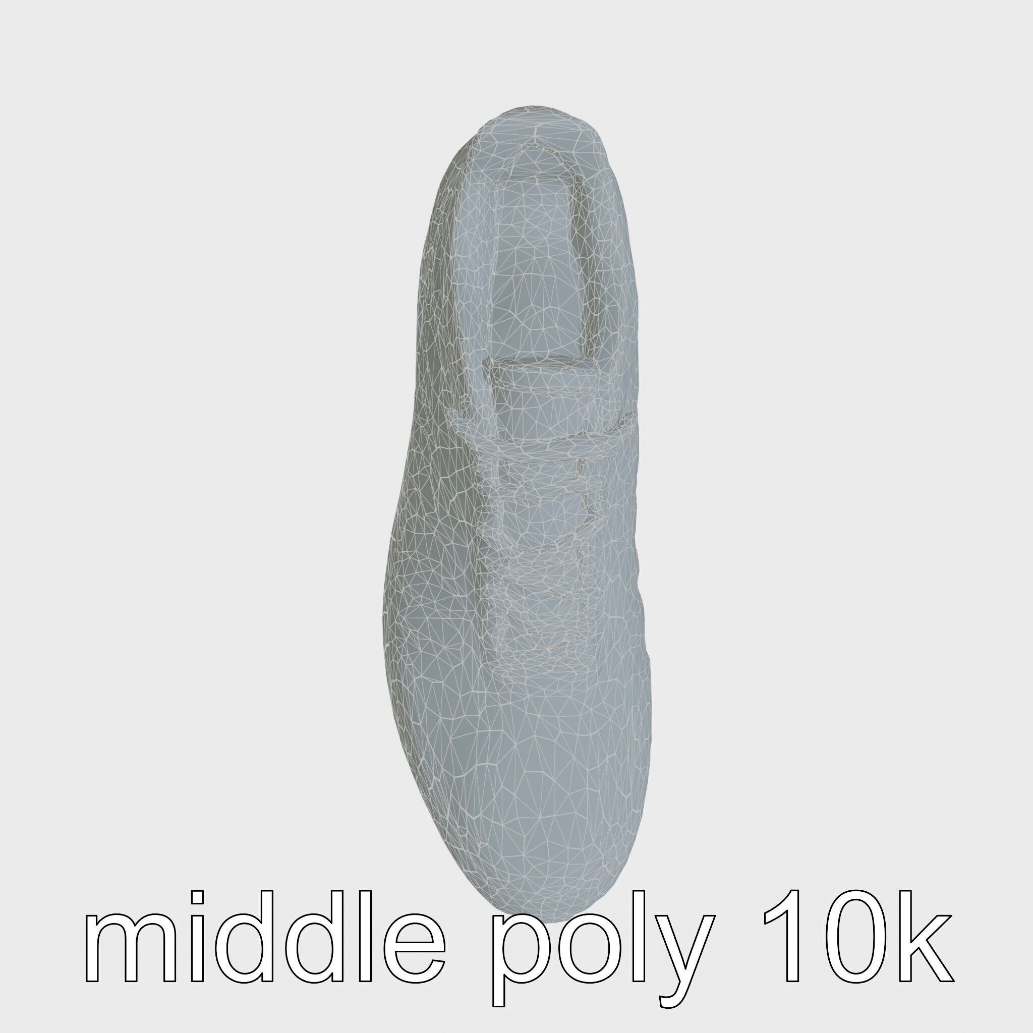 Cross-Country Running Shoe with Reinforced Spikes Low-poly 3D model_25