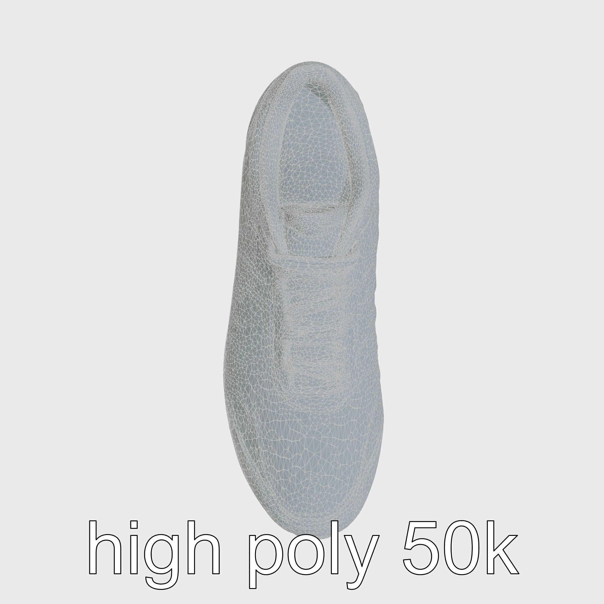 Cross-Country Running Shoe with Reinforced Spikes Low-poly 3D model_8