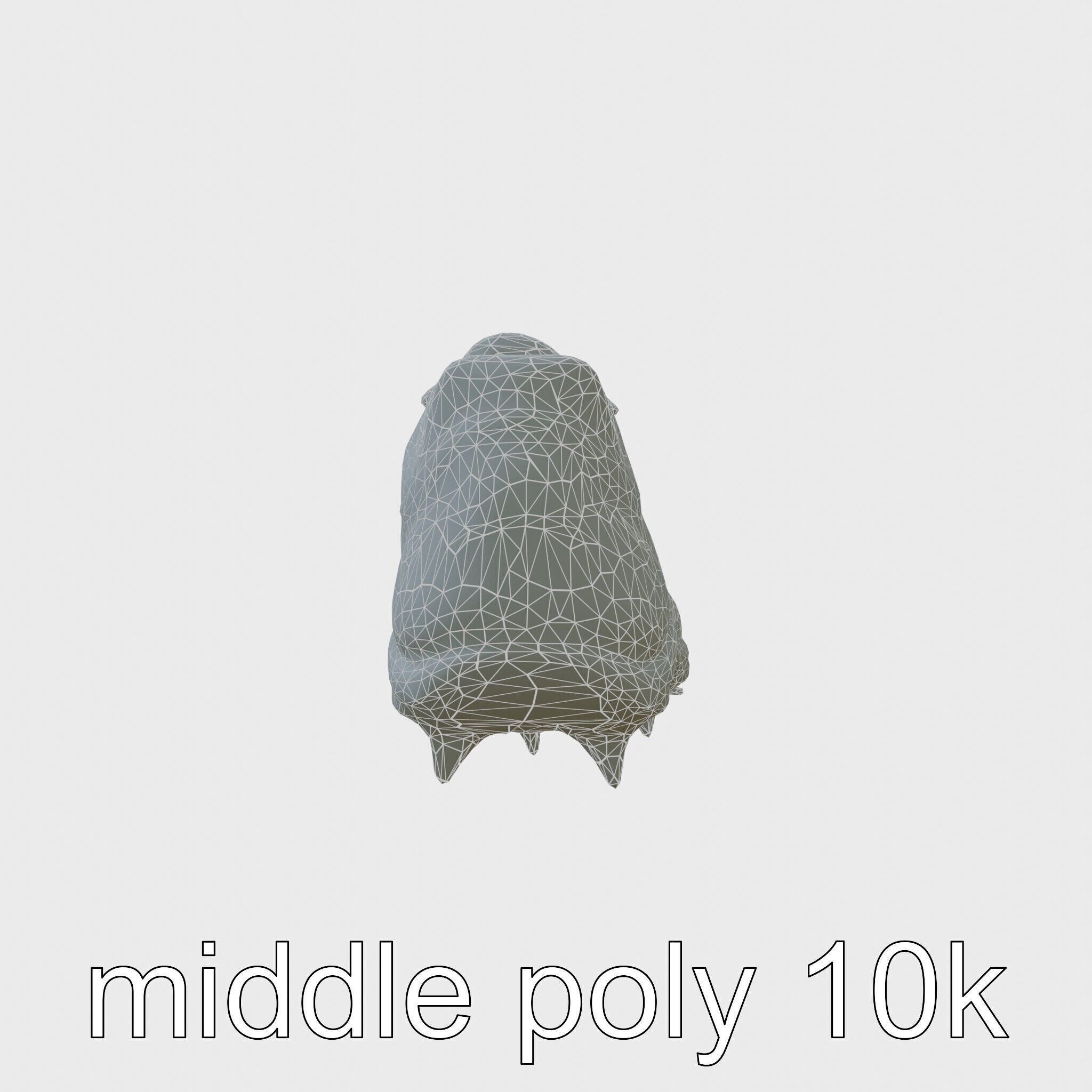 Cross-Country Running Shoe with Reinforced Spikes Low-poly 3D model_9