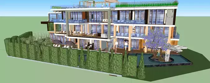Luxury mansion Sarbonne road 822 3D model