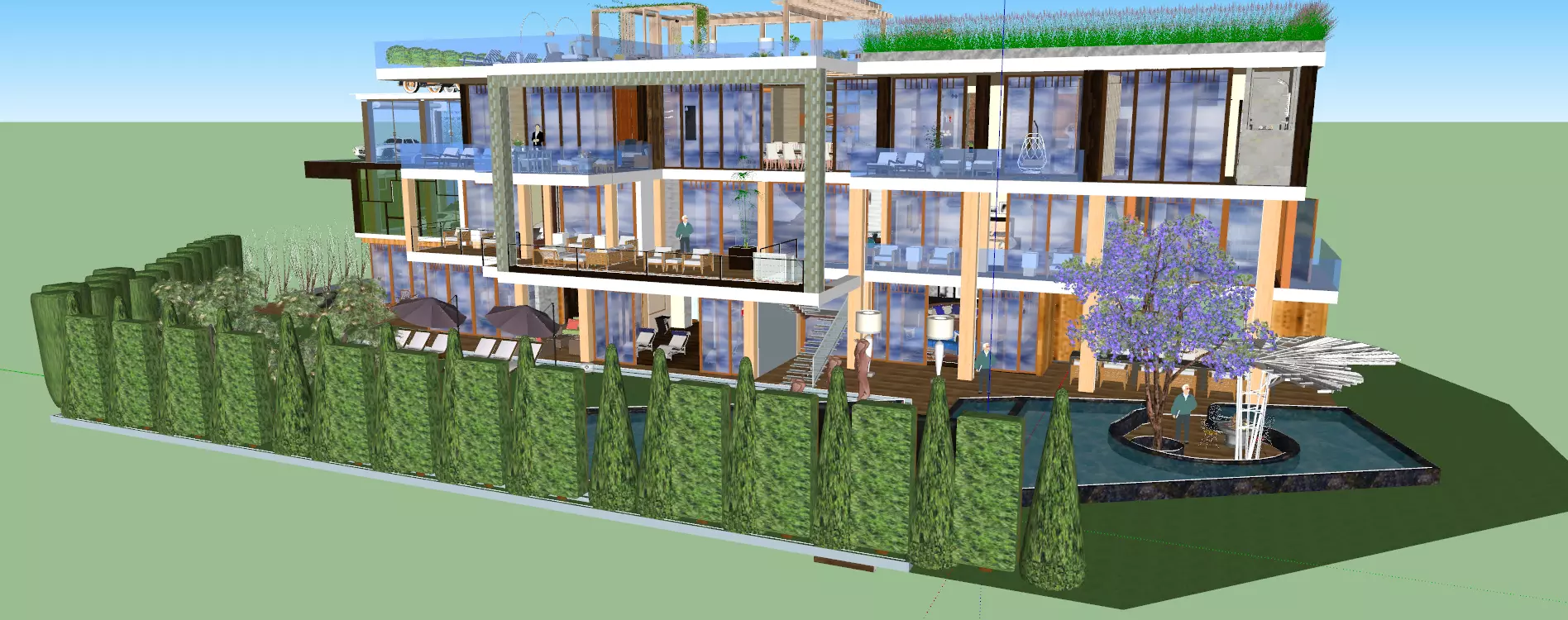 Luxury mansion Sarbonne road 822 3D model