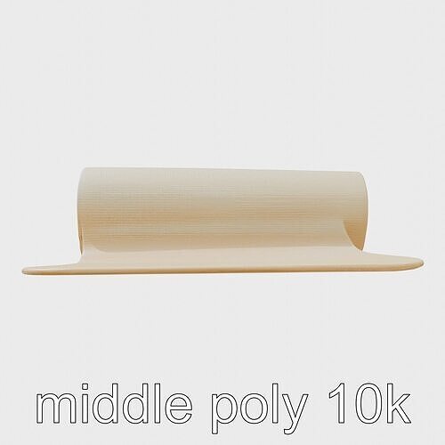 Textured Non-Slip Yoga Mat for Comfortable Stretching Low-poly 3D model