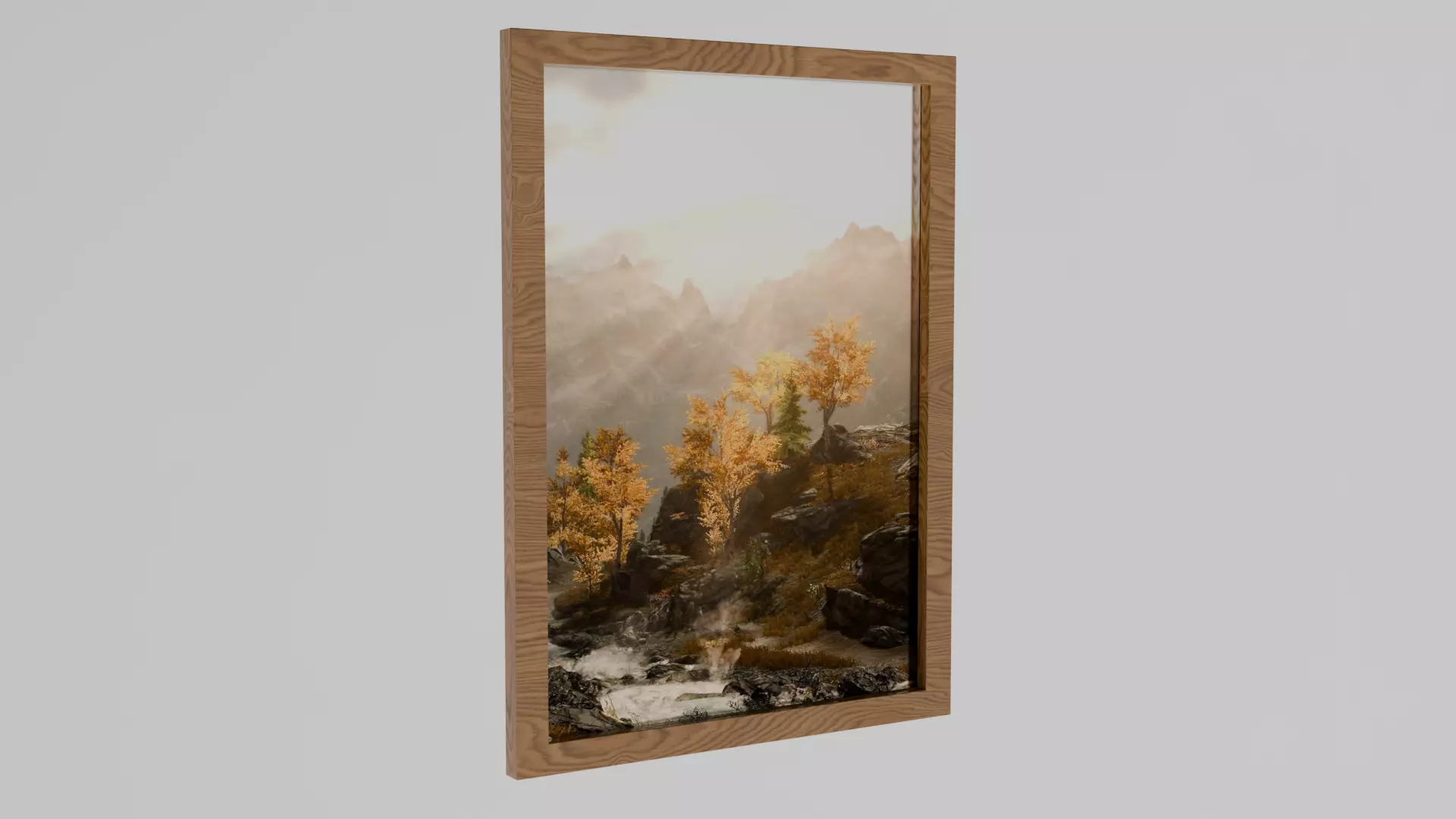 Nature photoframe  3D model_1