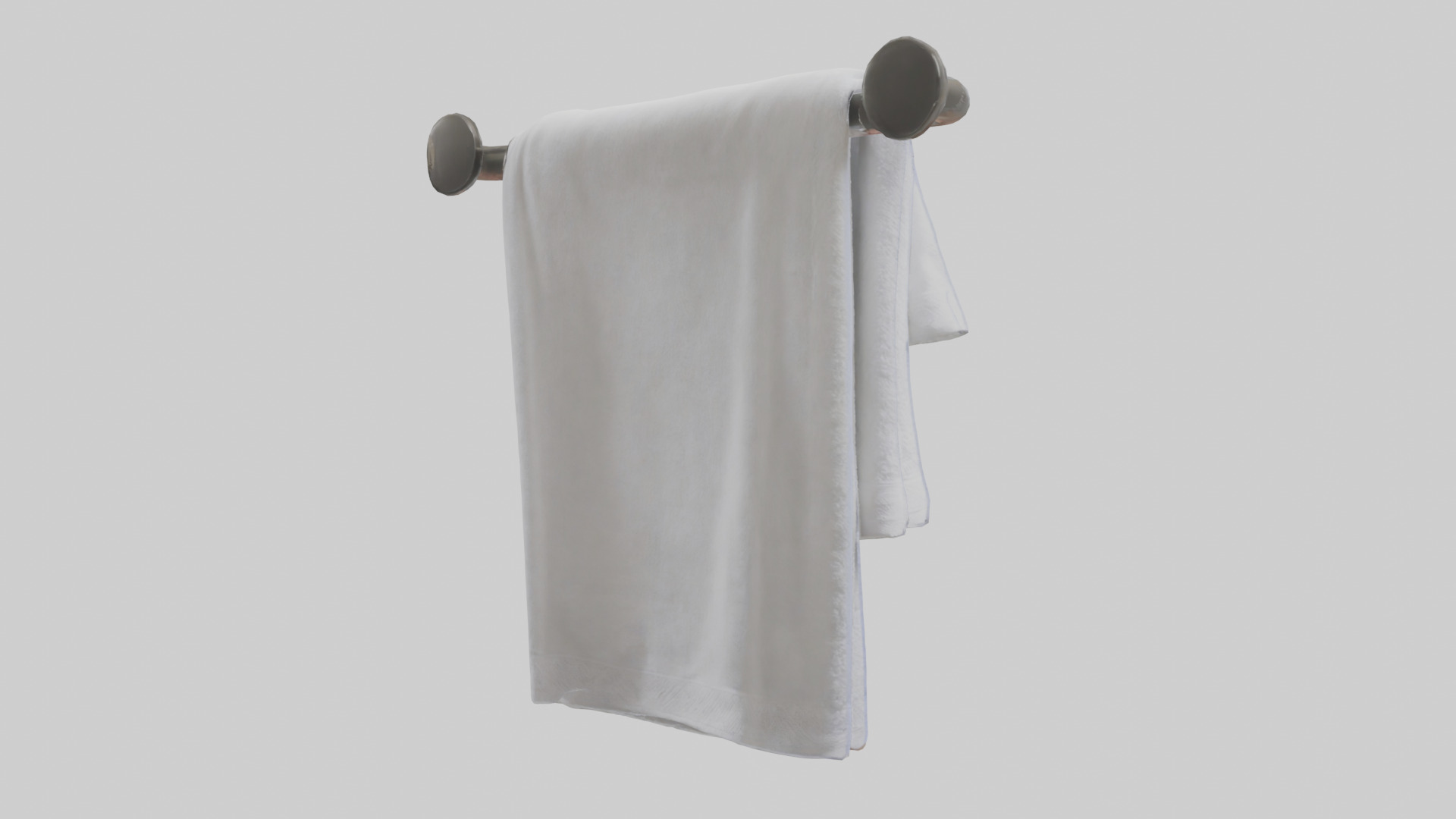 Hand towel model Low-poly 3D model_2