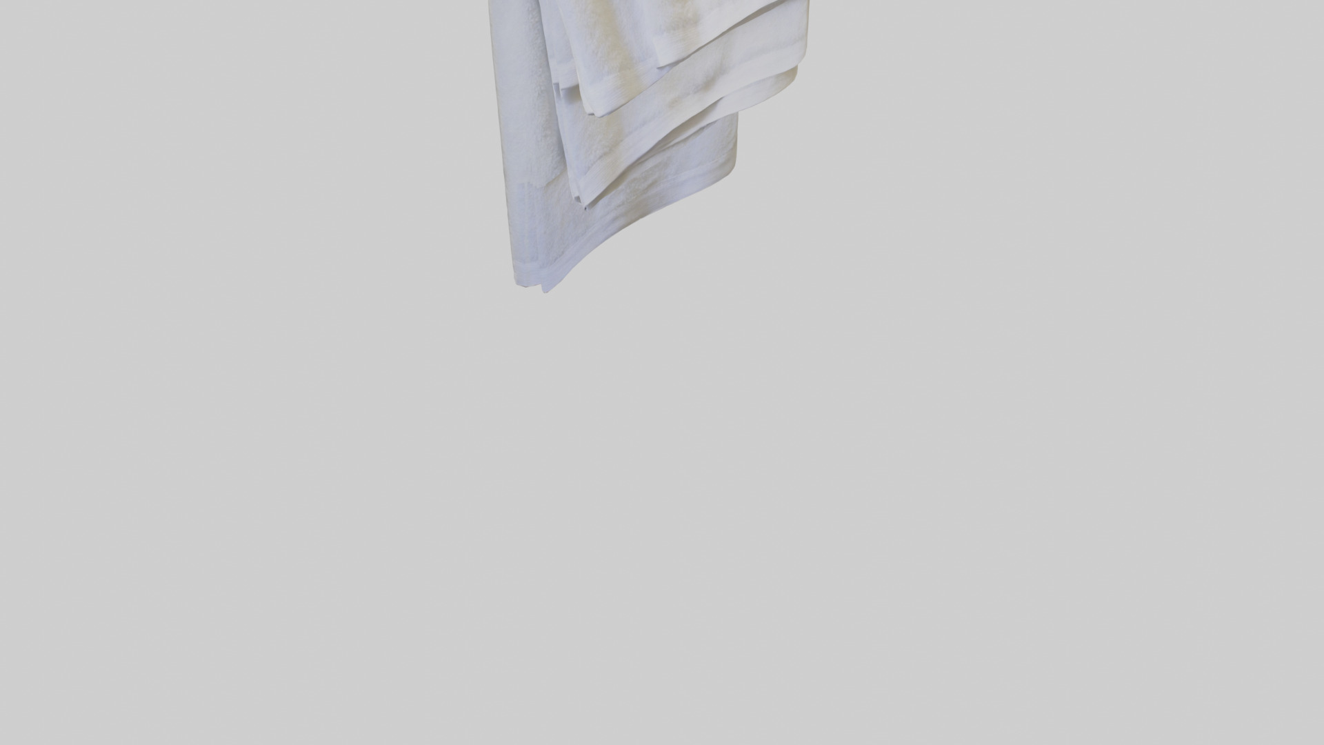 Hand towel model Low-poly 3D model_6